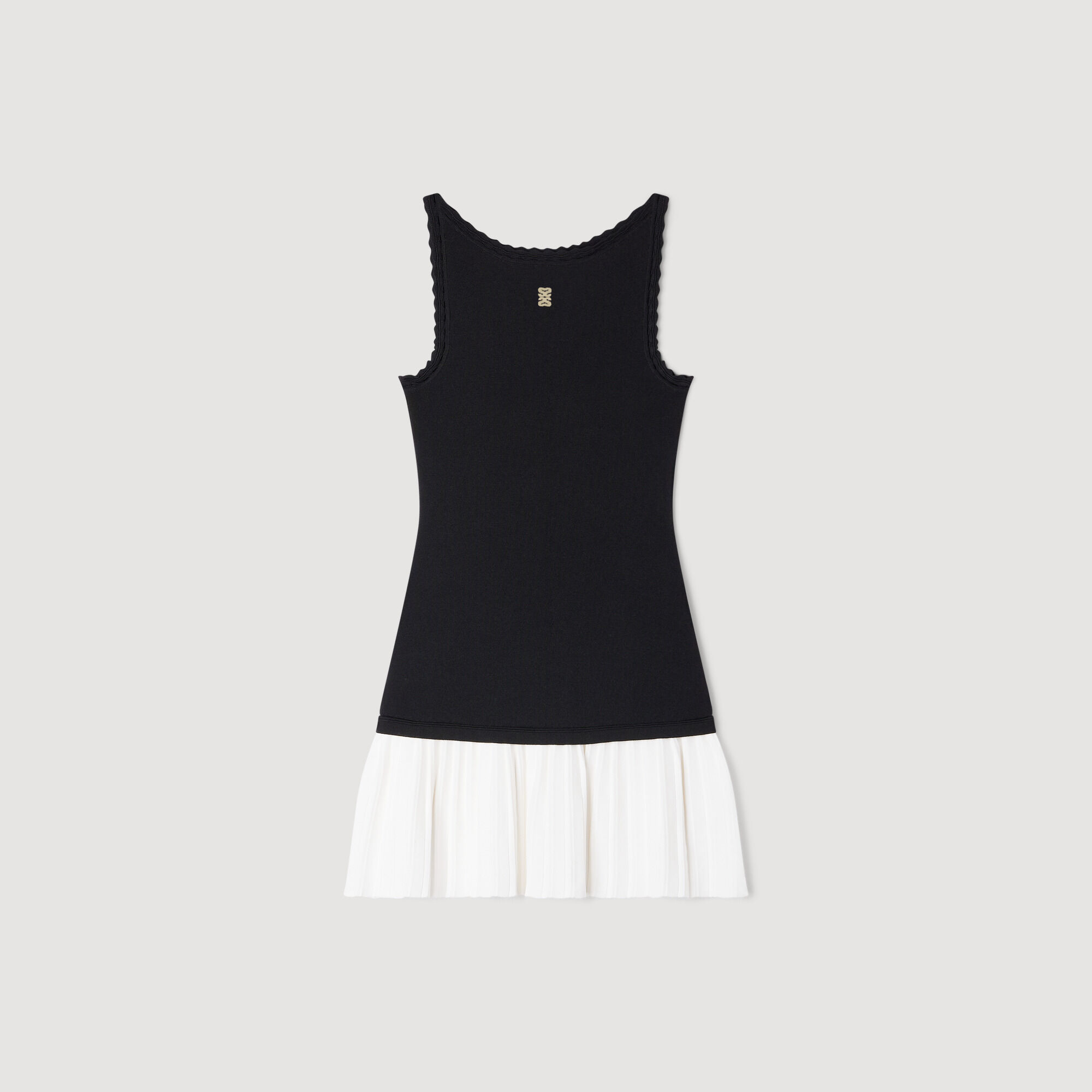 Vestido mini bicolor
