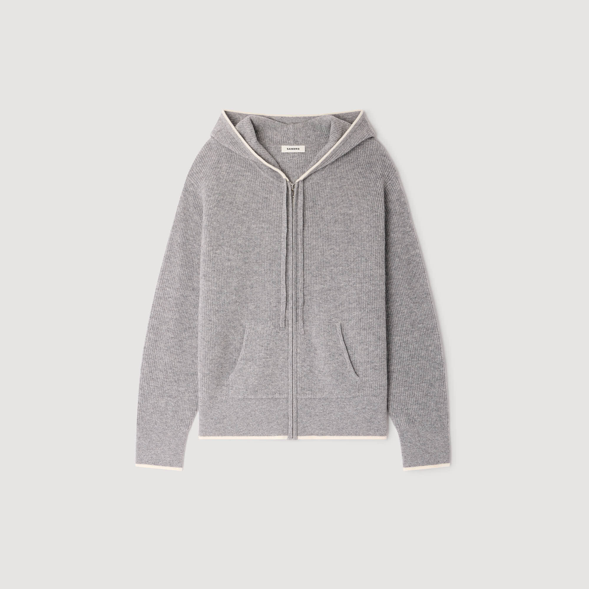 Cardigan con capucha