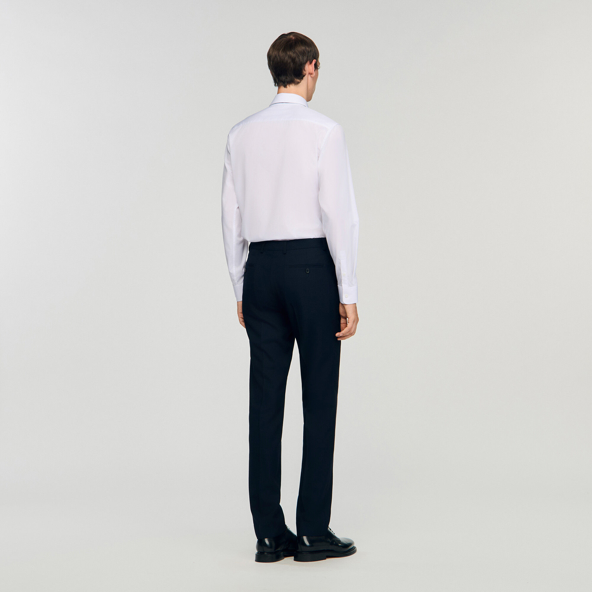 Pantalones de traje de lana