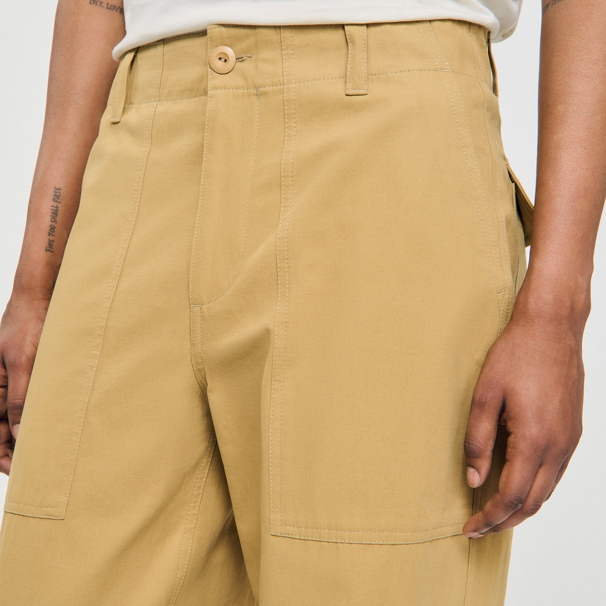 Pantalones de algodón con corte amplio