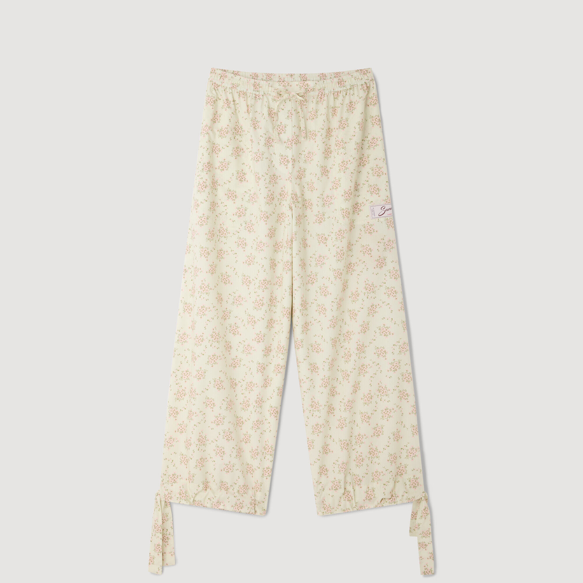 Pantalones anchos florales