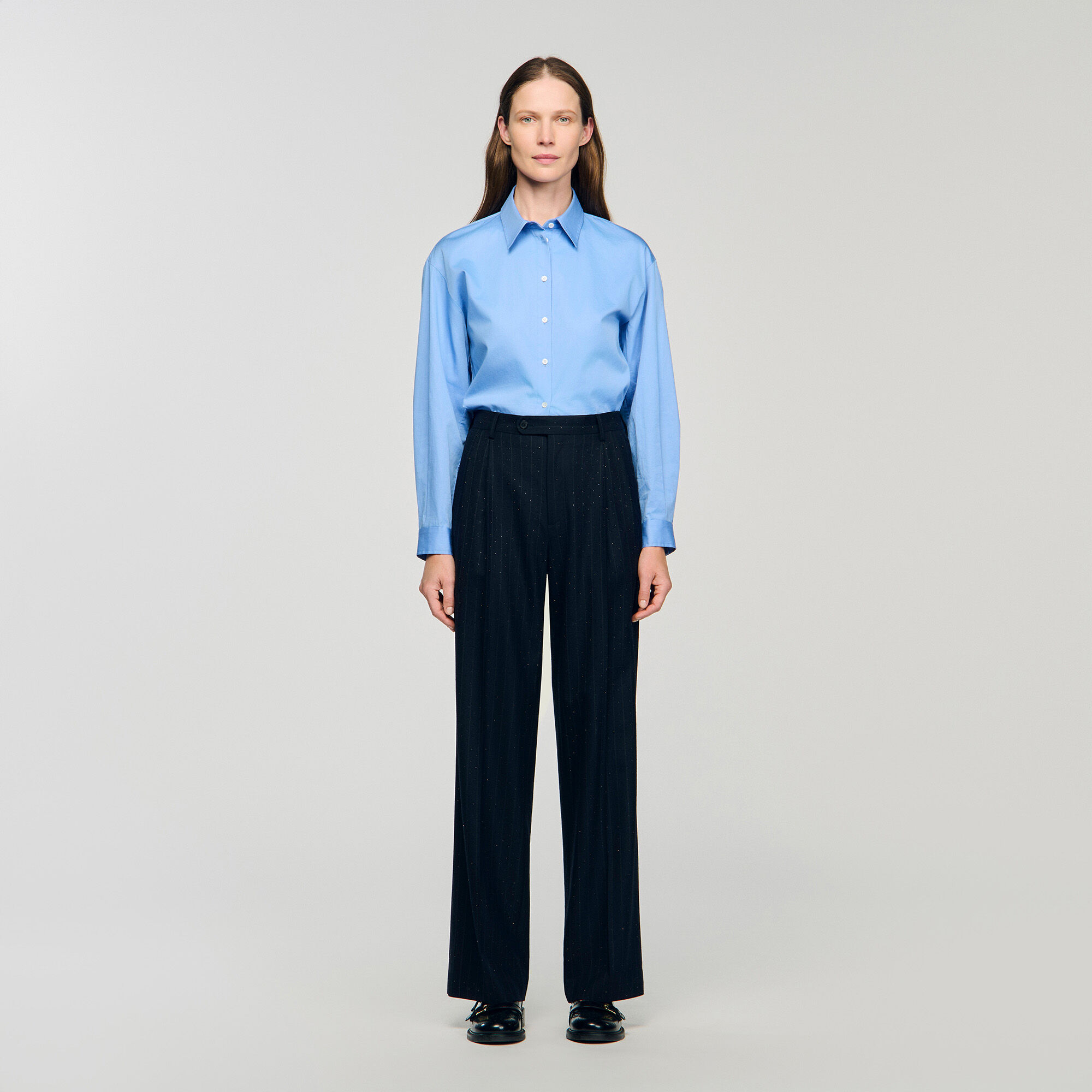 Pantalones de tira con brillantina