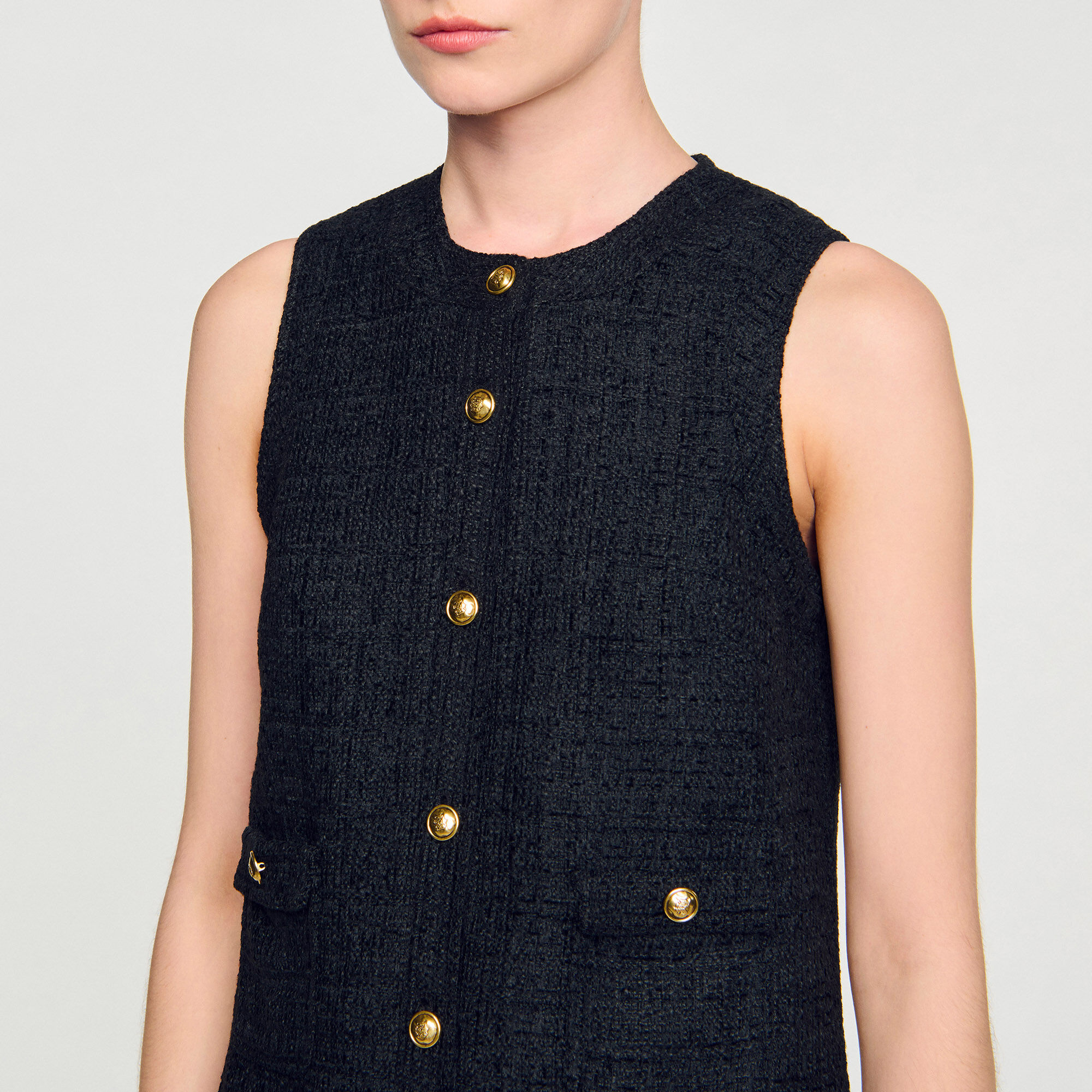 Vestido mini de tweed