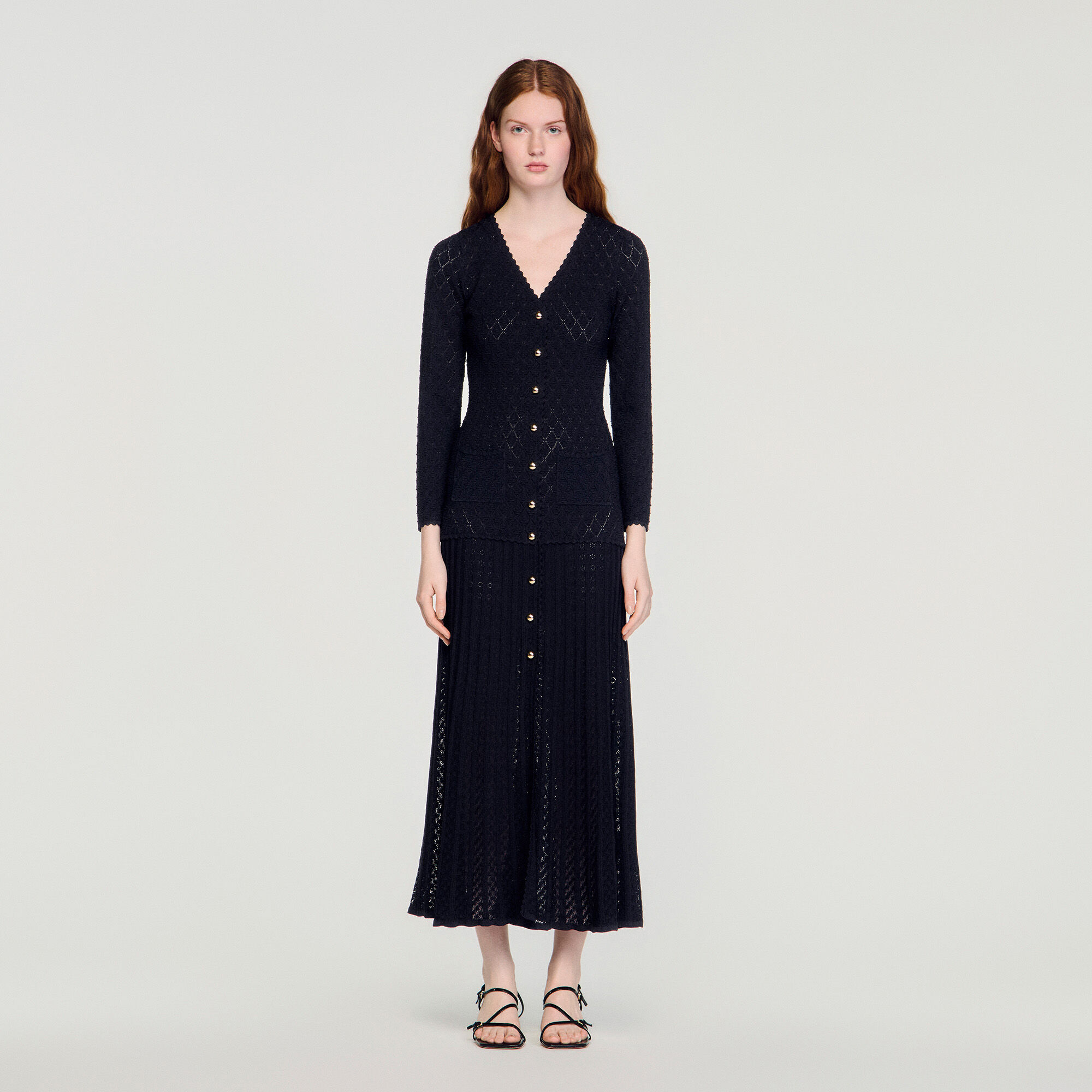 Vestido maxi de punto elegante