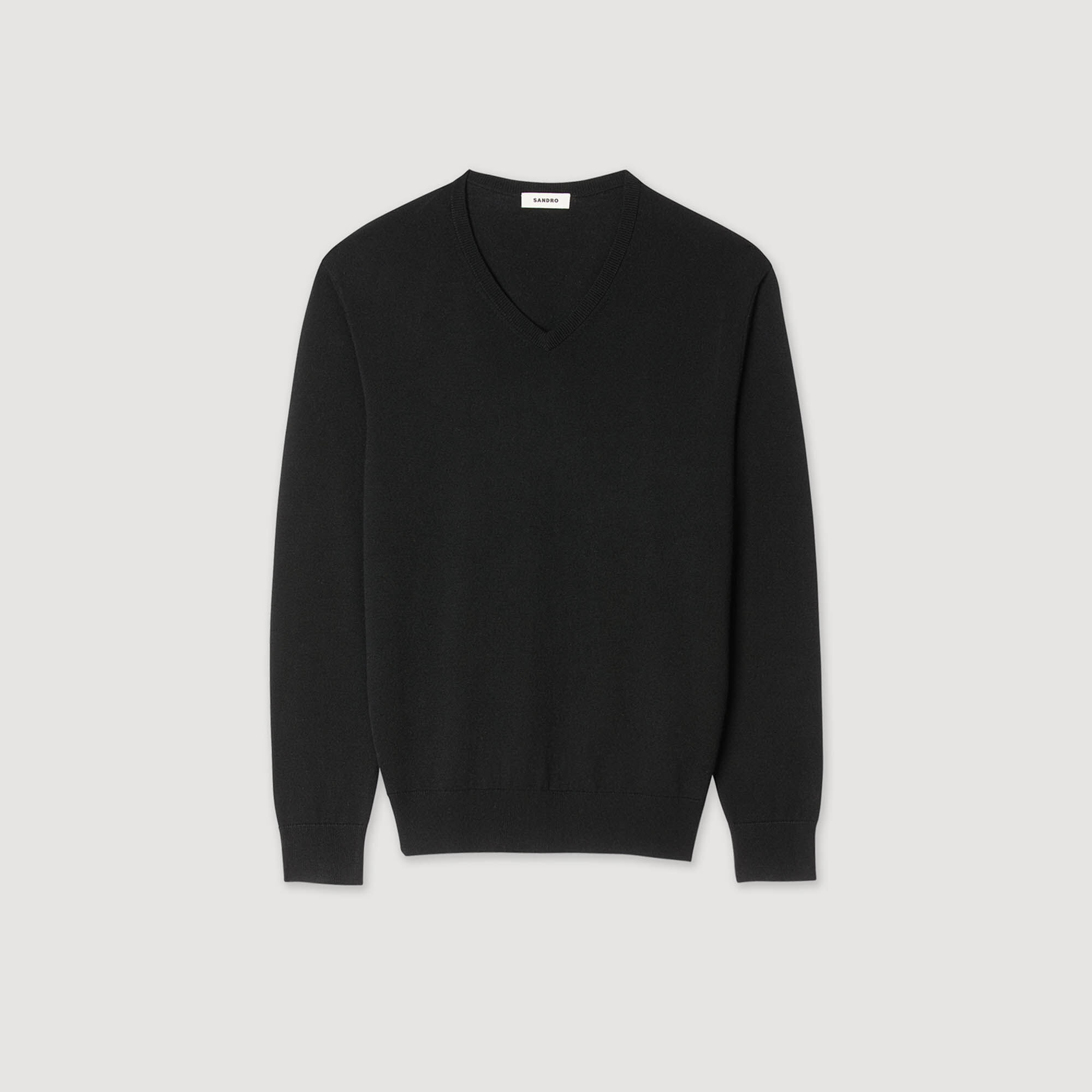 Sudadera clásica con cuello en V