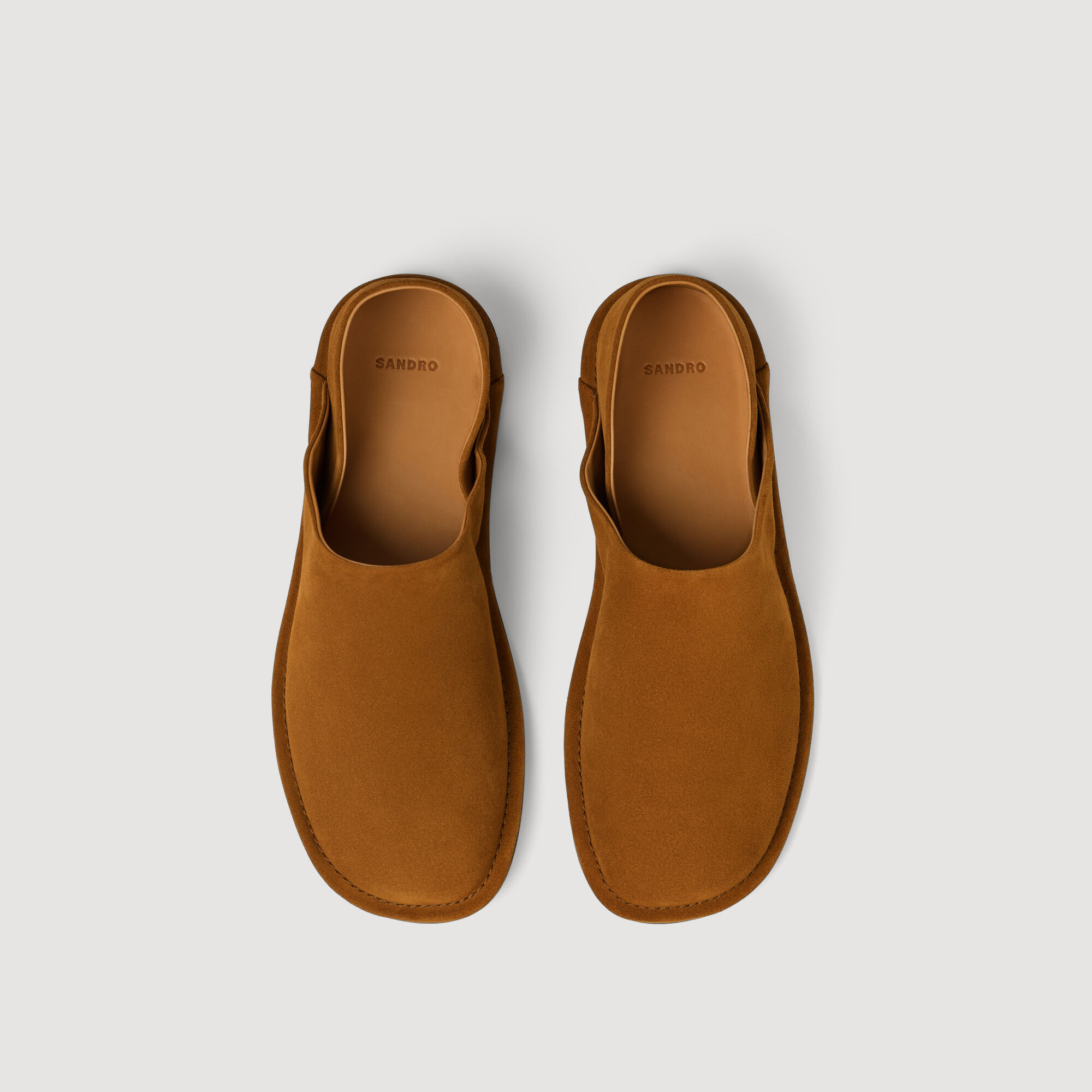 Zapatillas de cuero dividido