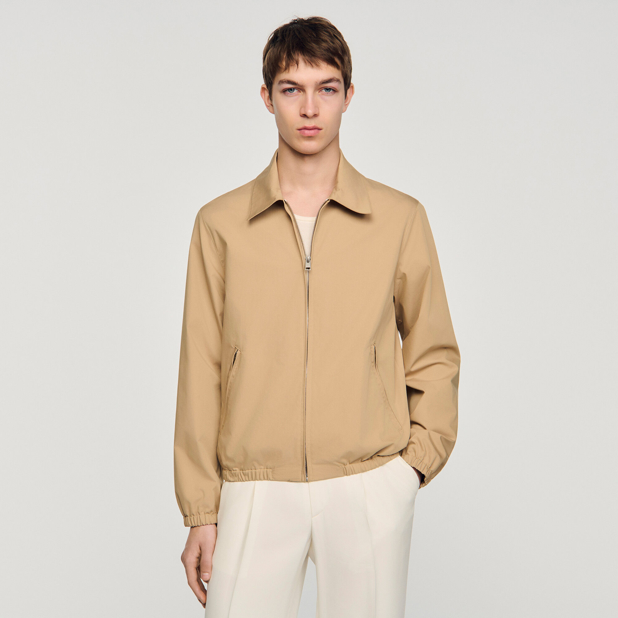 Chaqueta de algodón con cremallera