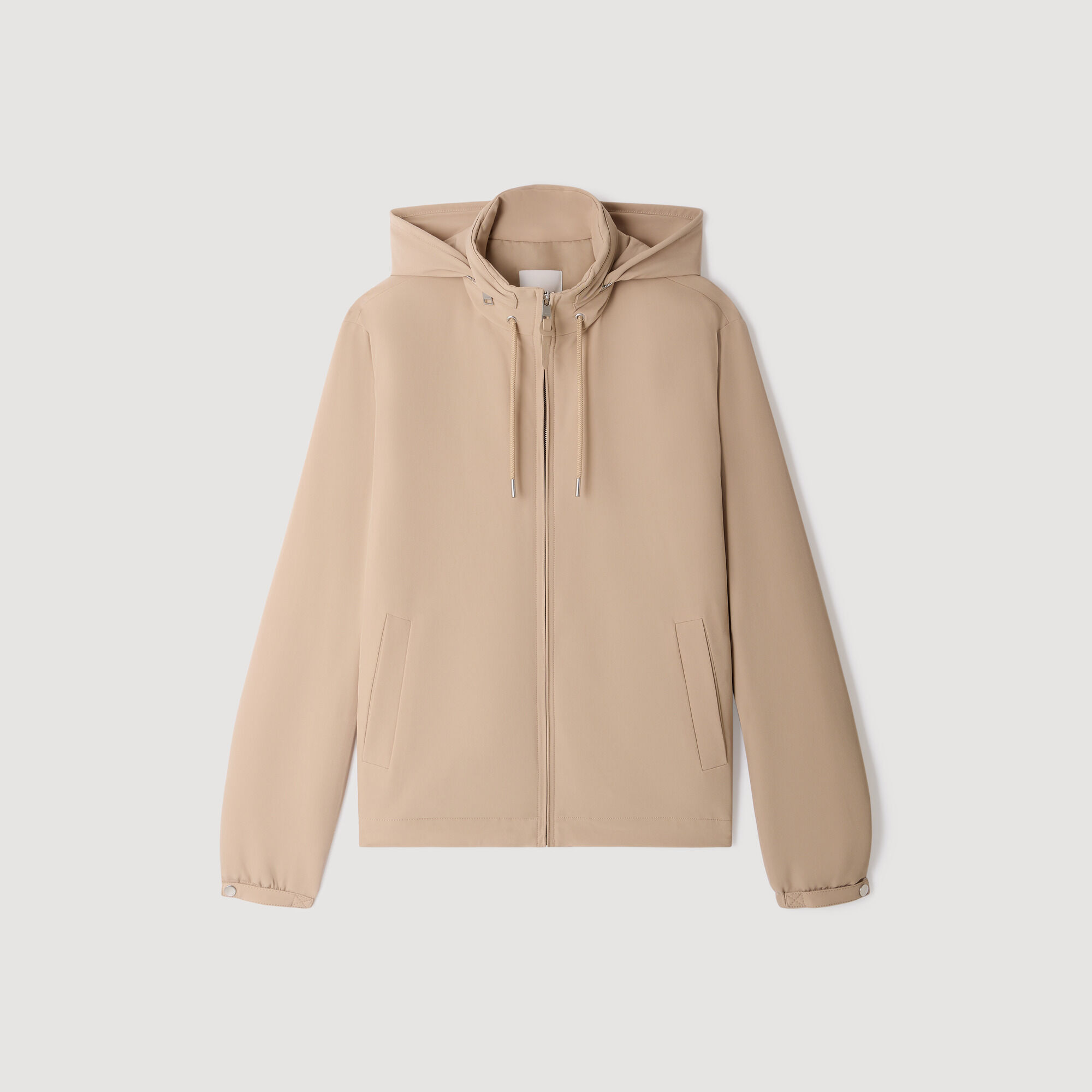 Chaqueta con capucha y cremallera