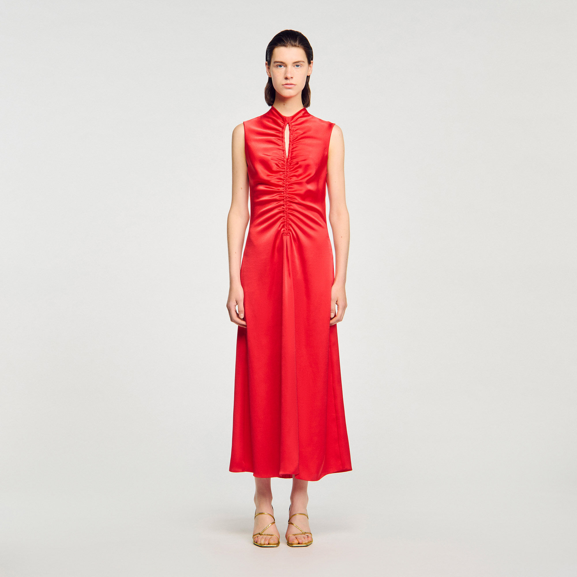 Vestido con efecto satén