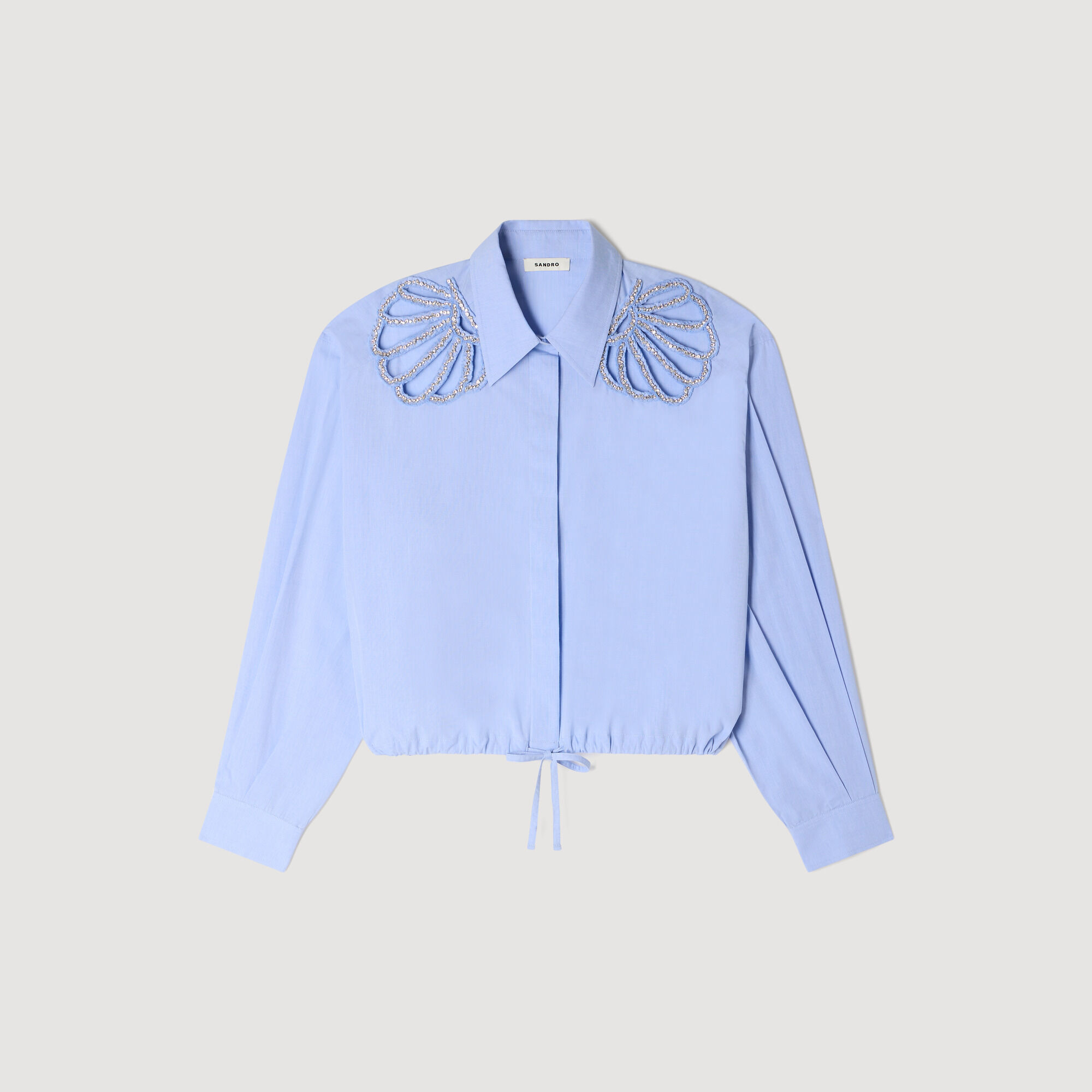 Camisa de algodón con bordado