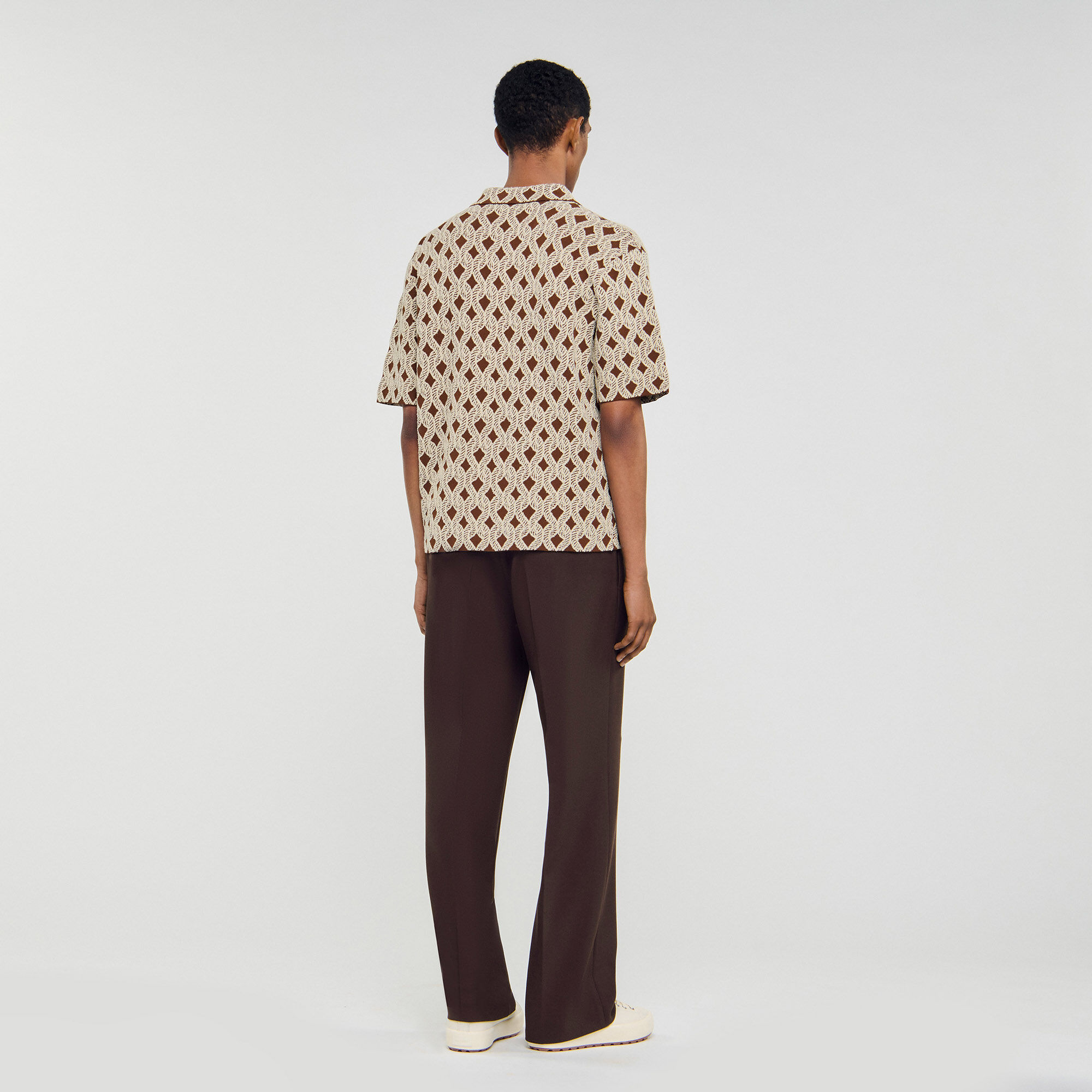 Camisa de jacquard con cuerda