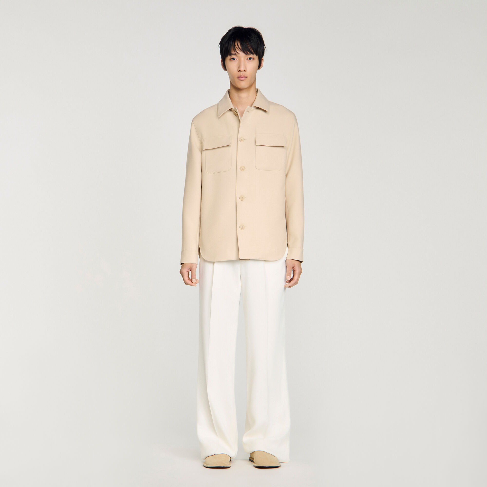 Camisa amplia con botones