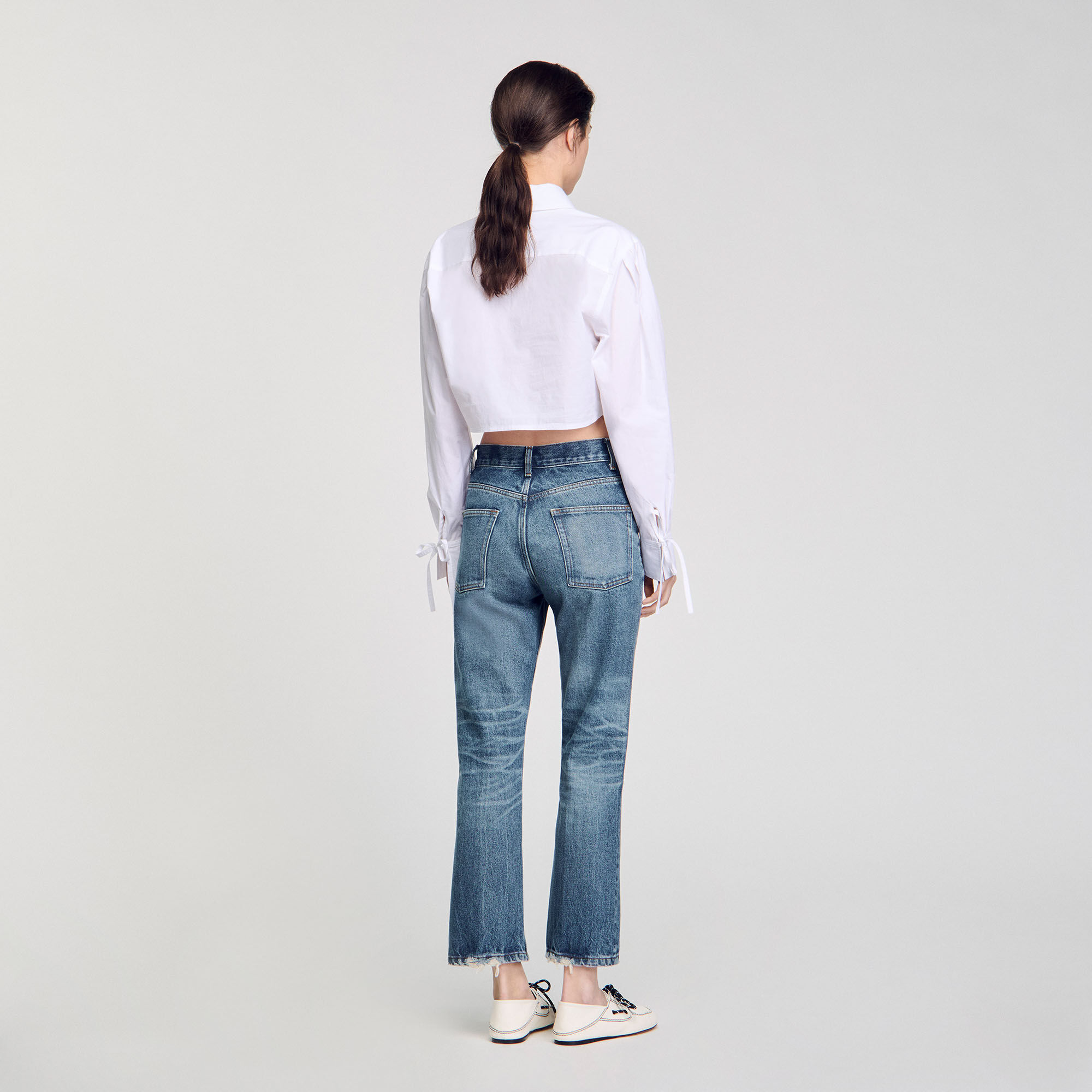 Pantalones vaqueros desgastados