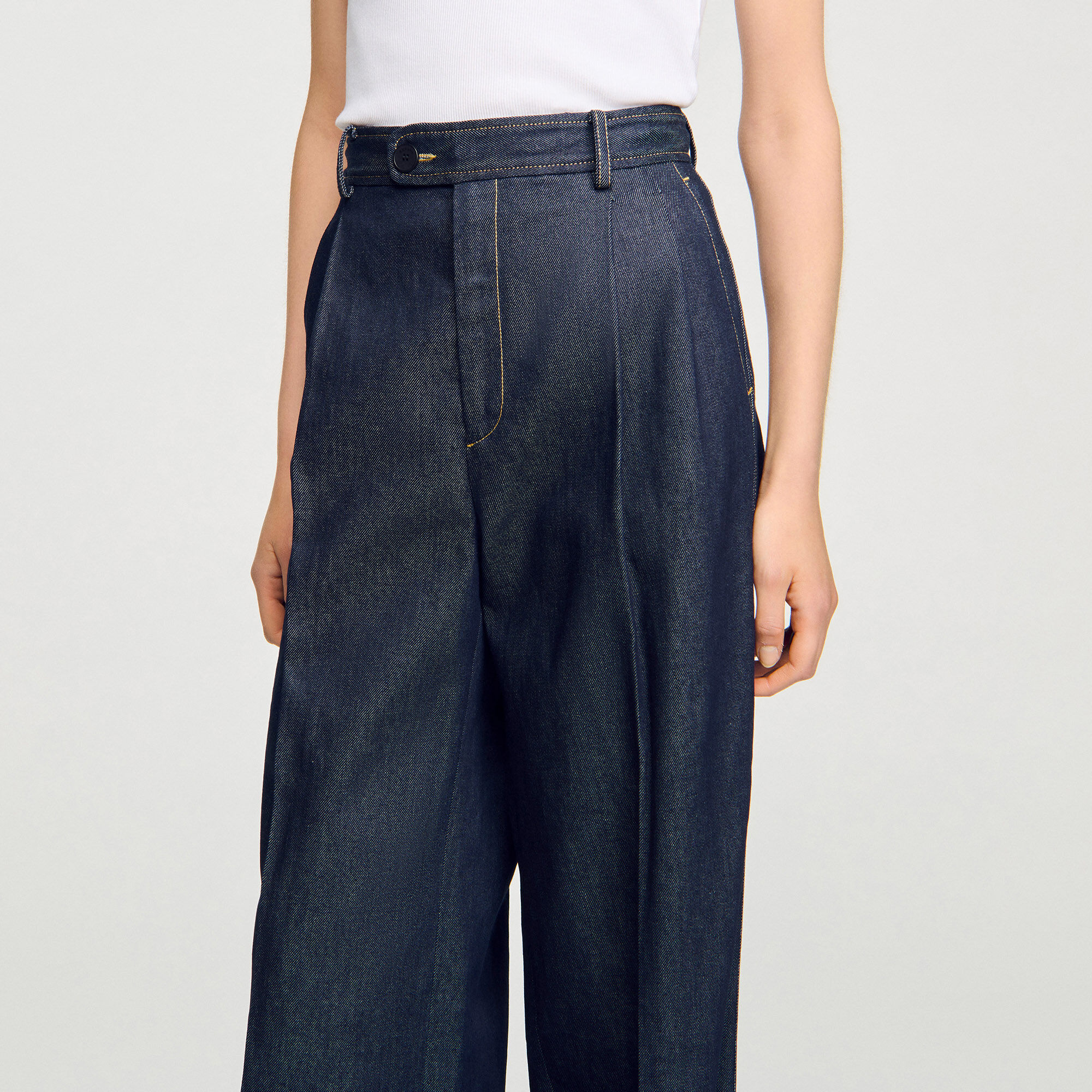 Pantalones de traje de mezclilla