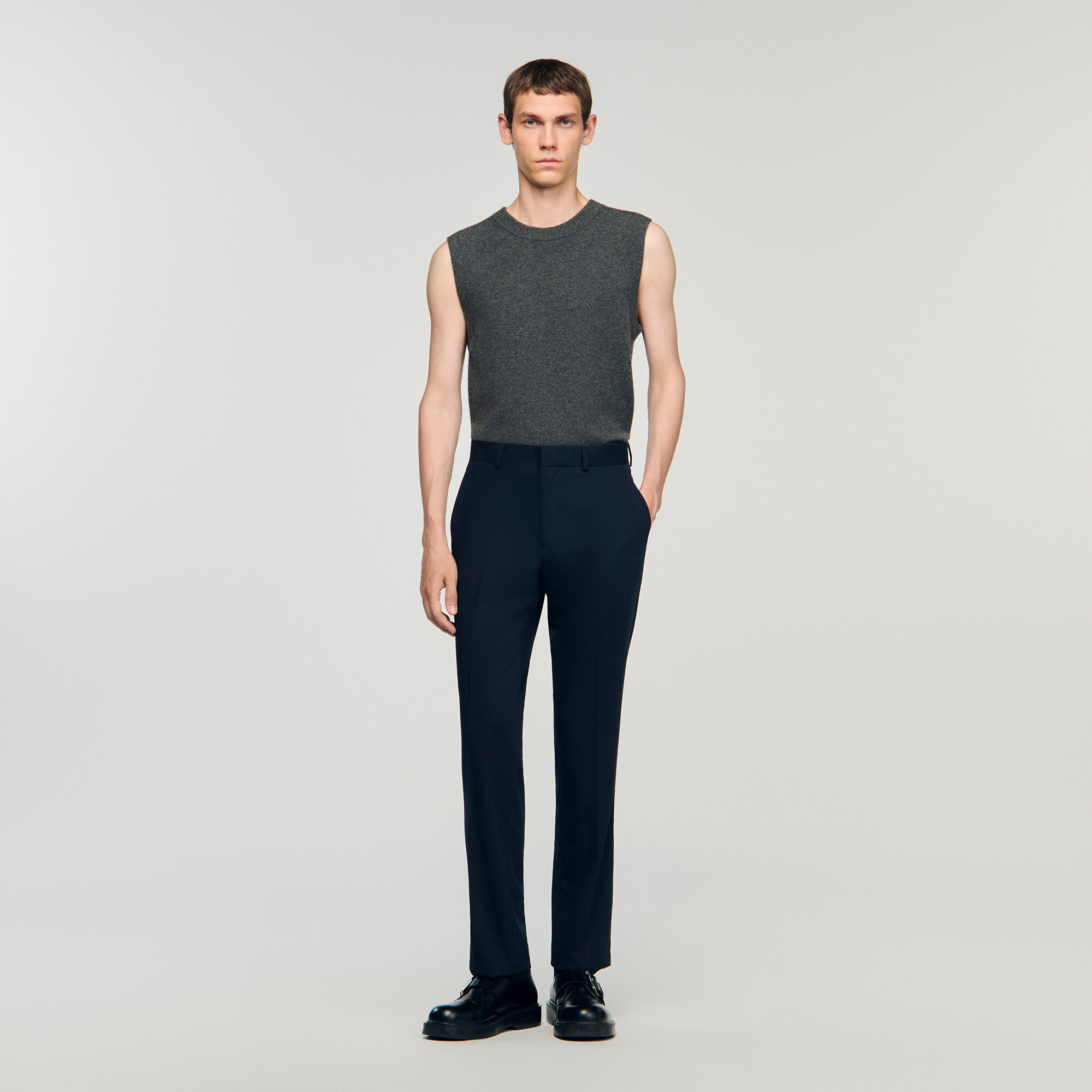 Pantalones de traje de pierna ancha