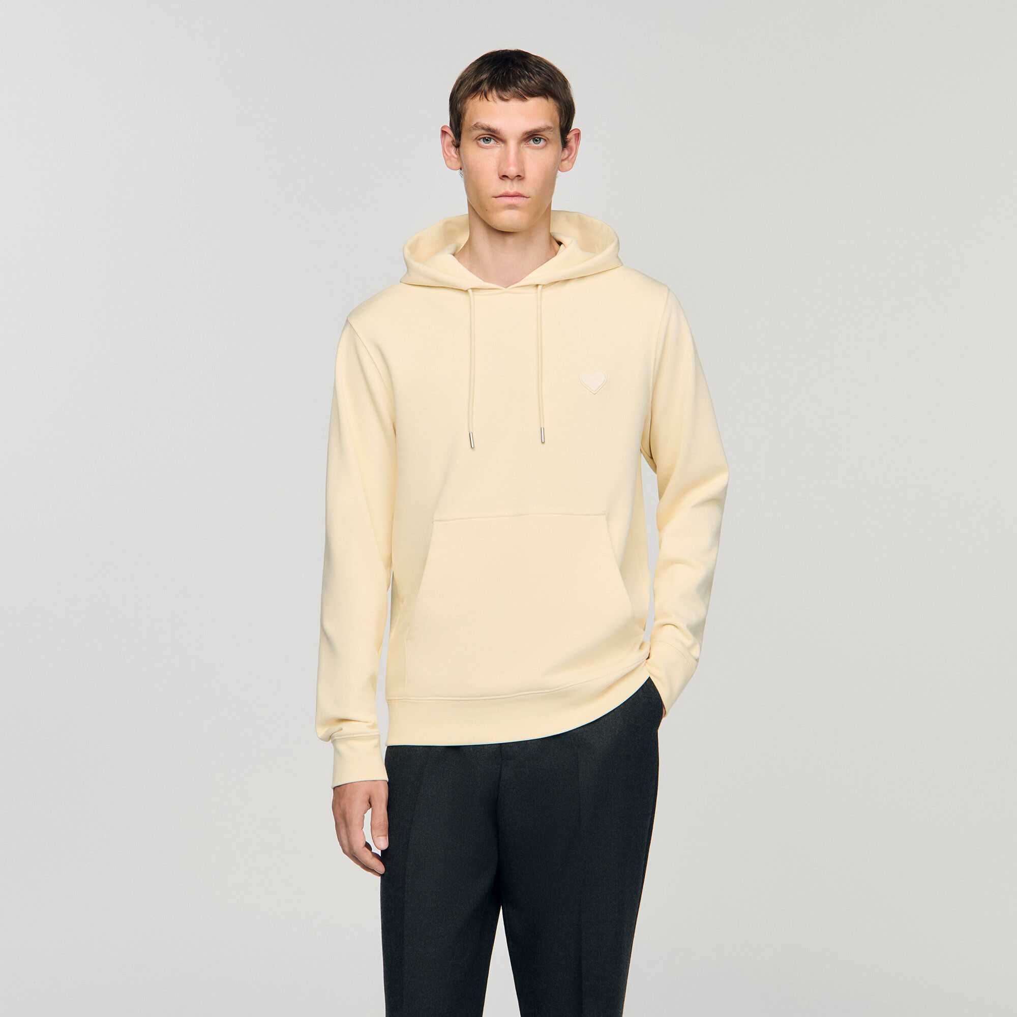 Sudadera con parche de corazón