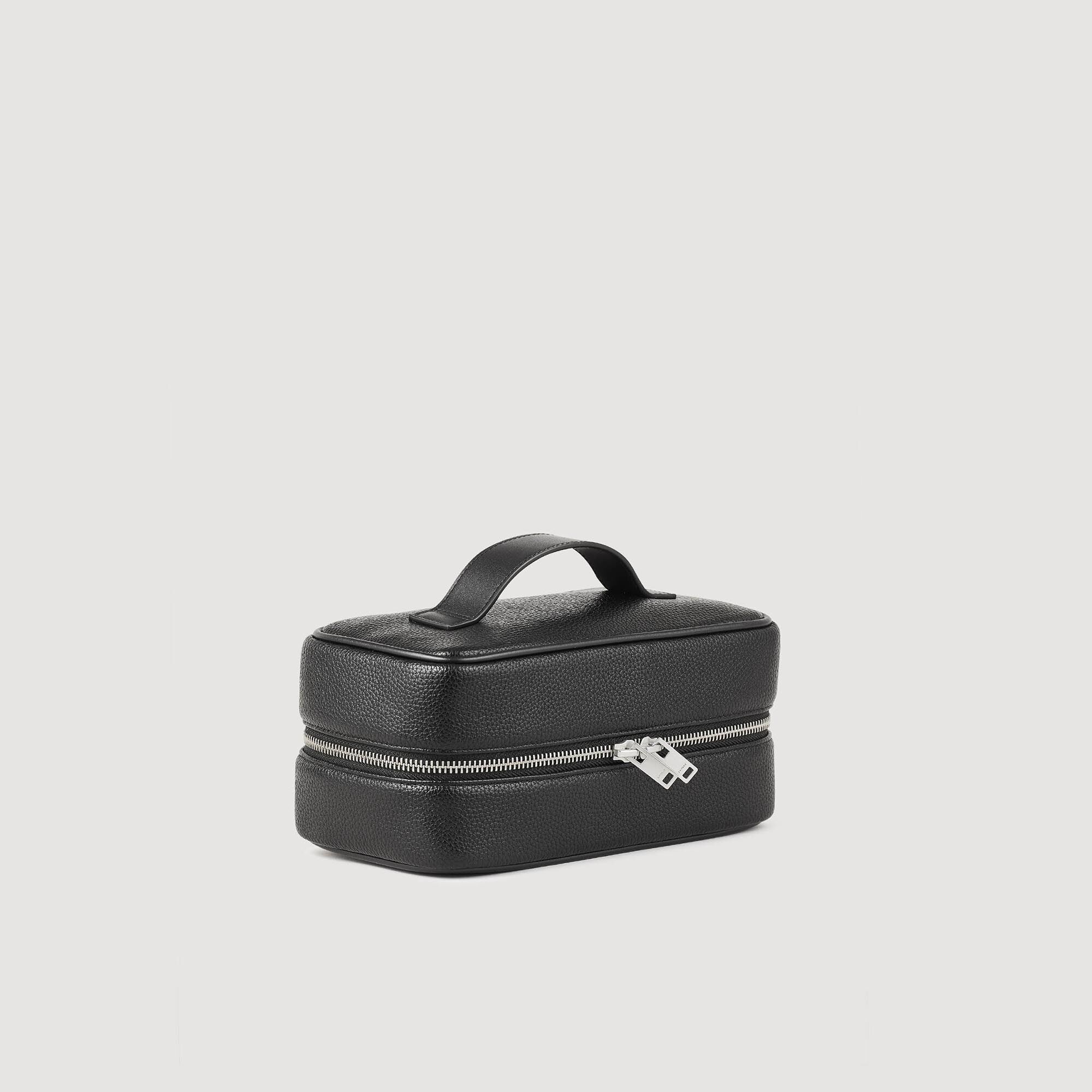 Bolsa de aseo en tela con textura
