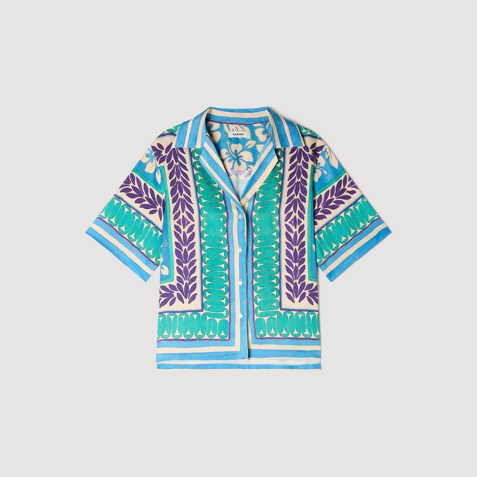 Camisa estampada con flores