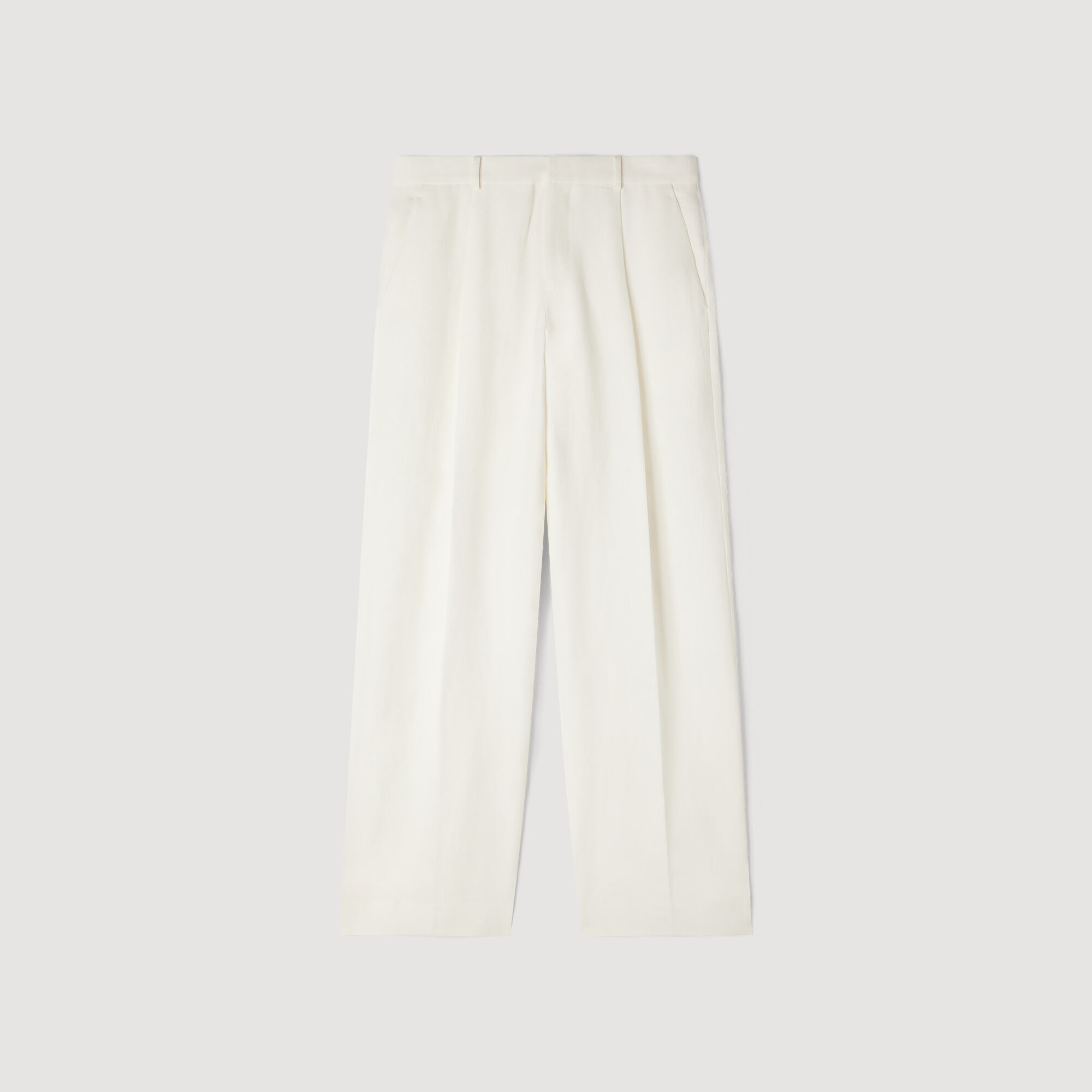 Pantalones de traje de lino