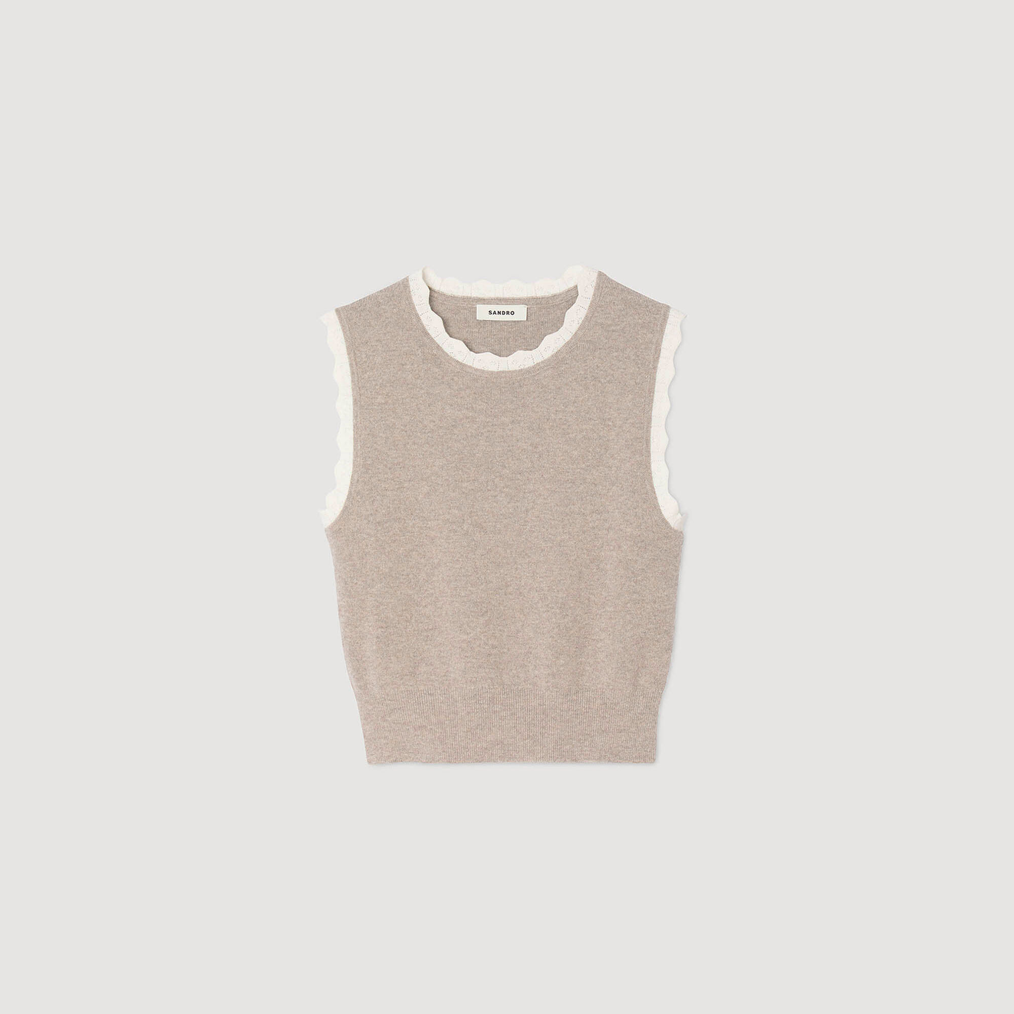 Sudadera de punto con cuello alto