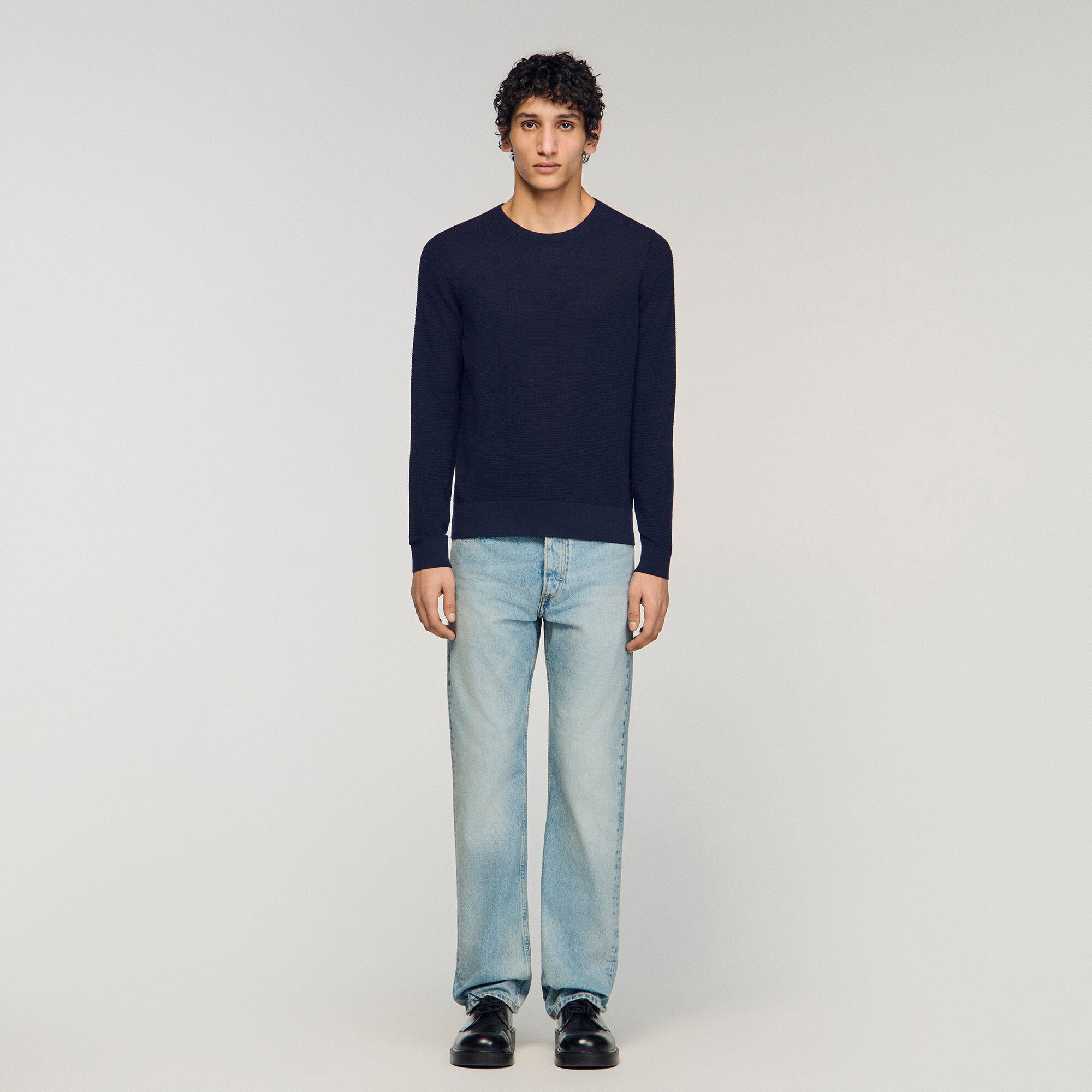 Sweater de punto texturizado