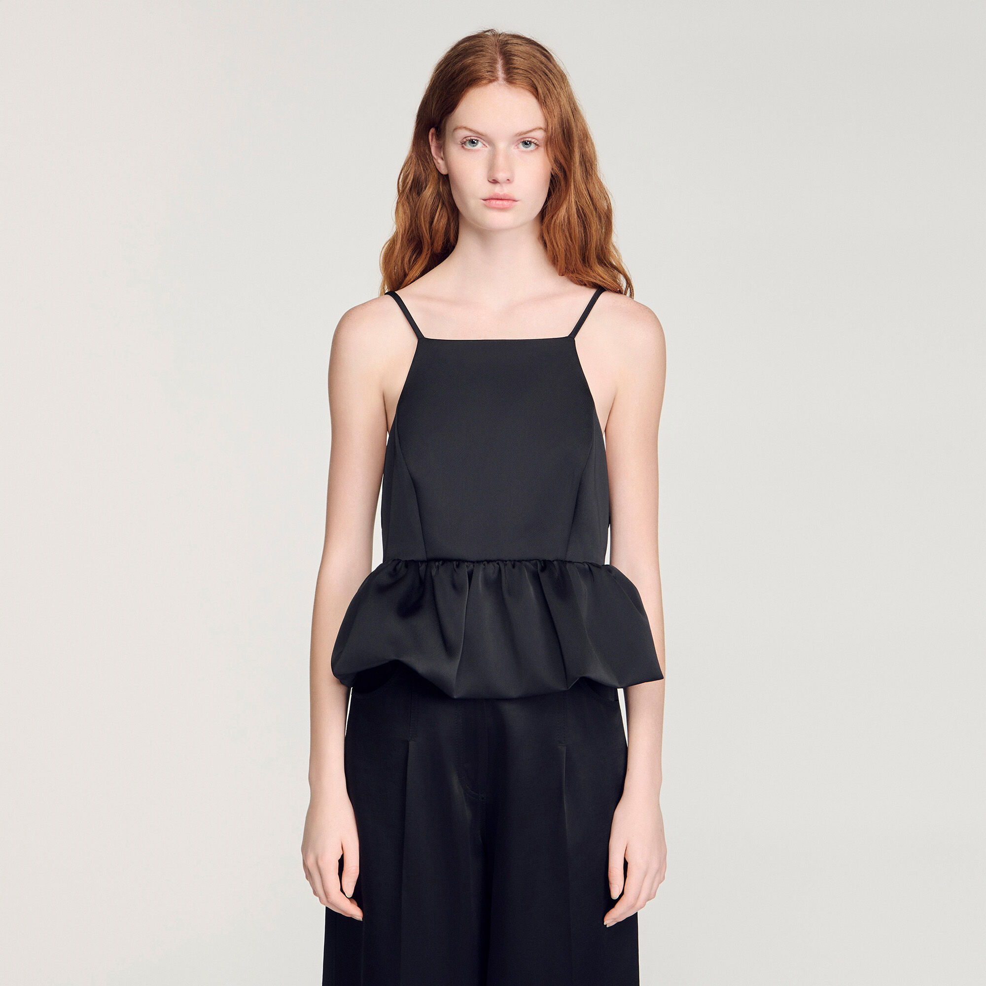 Crop top peplum