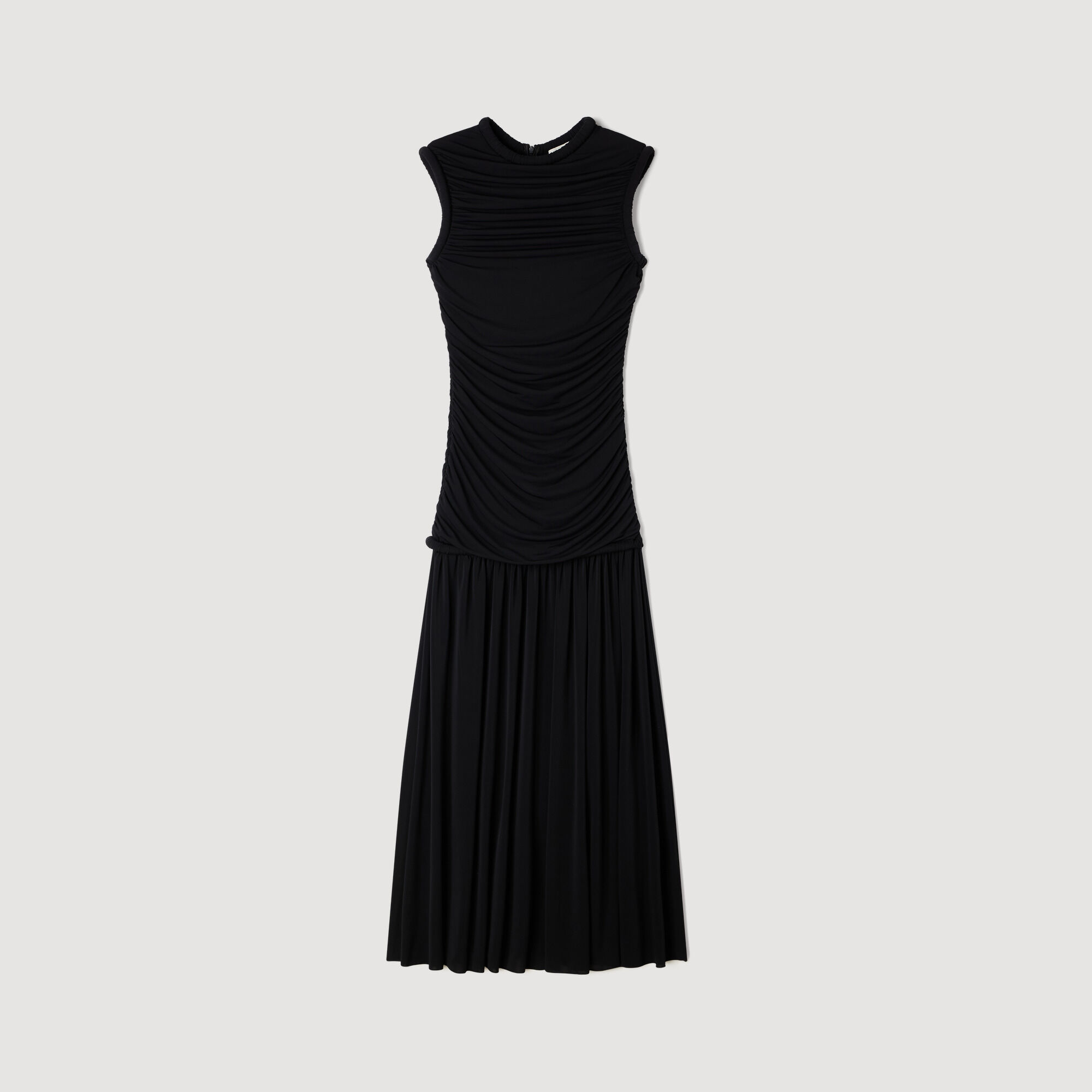 Vestido maxi con volantes