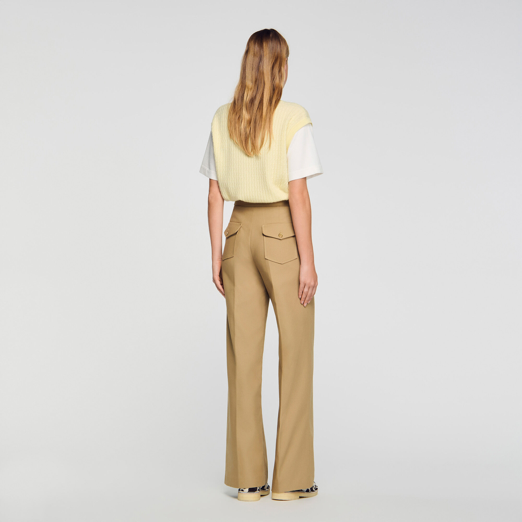 Pantalones de traje de algodón