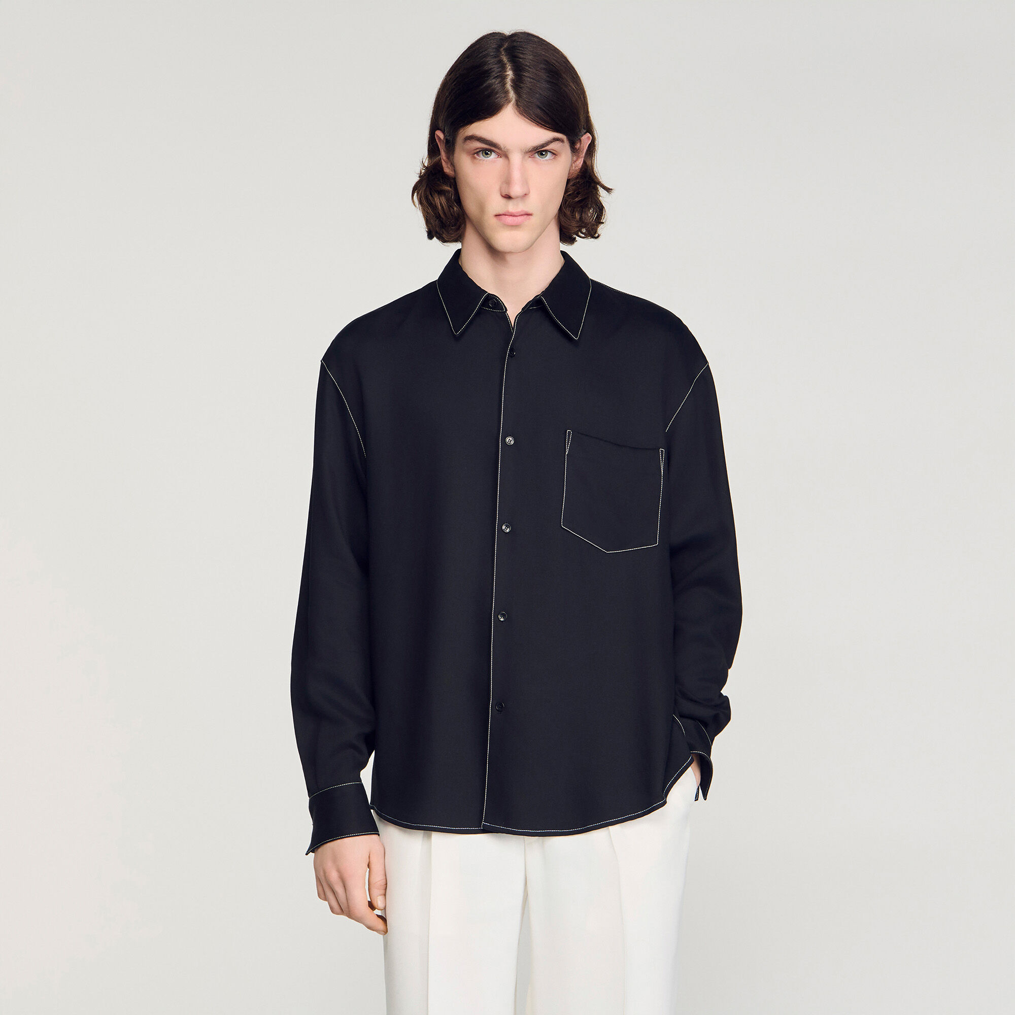 Camisa de corte suelto