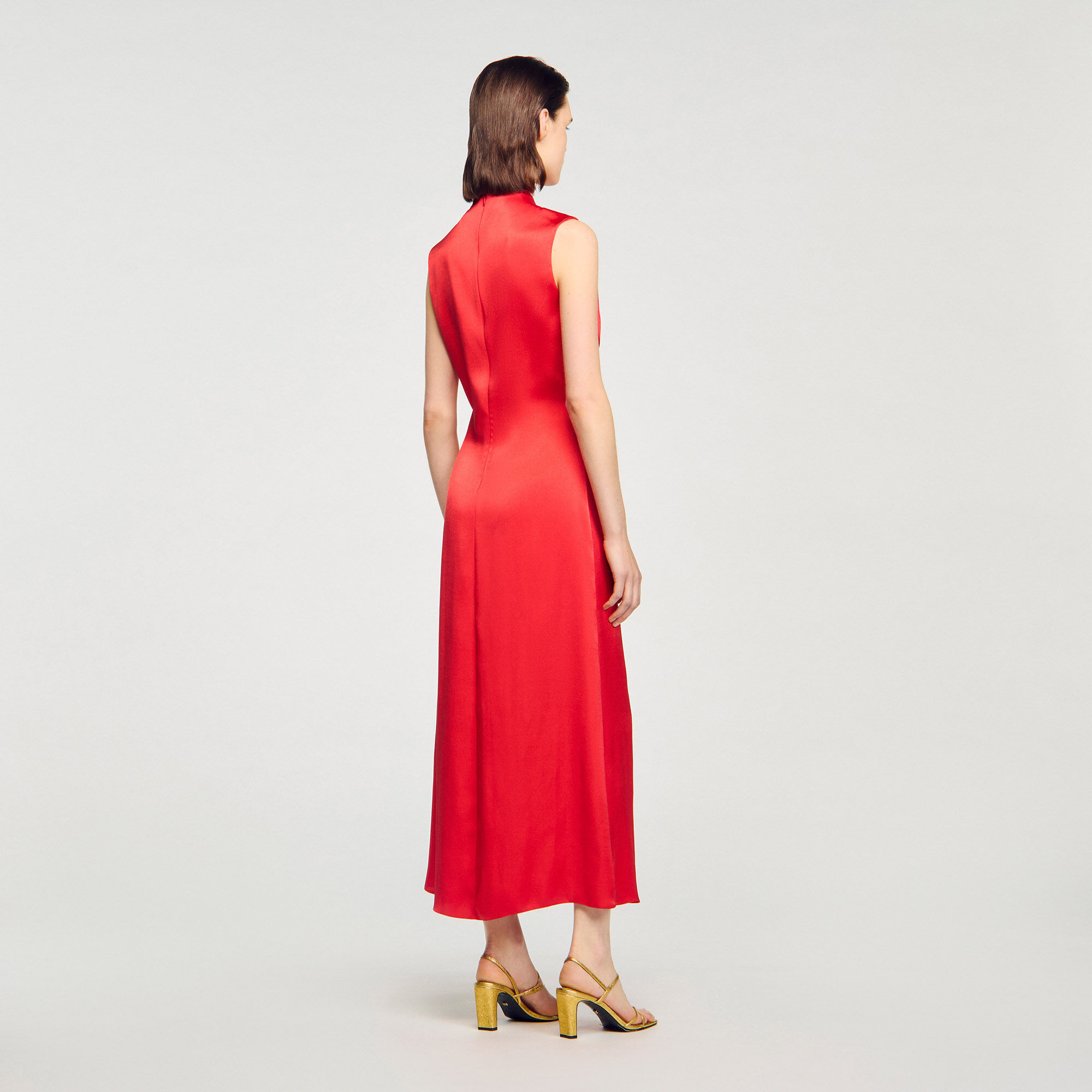 Vestido con efecto satén
