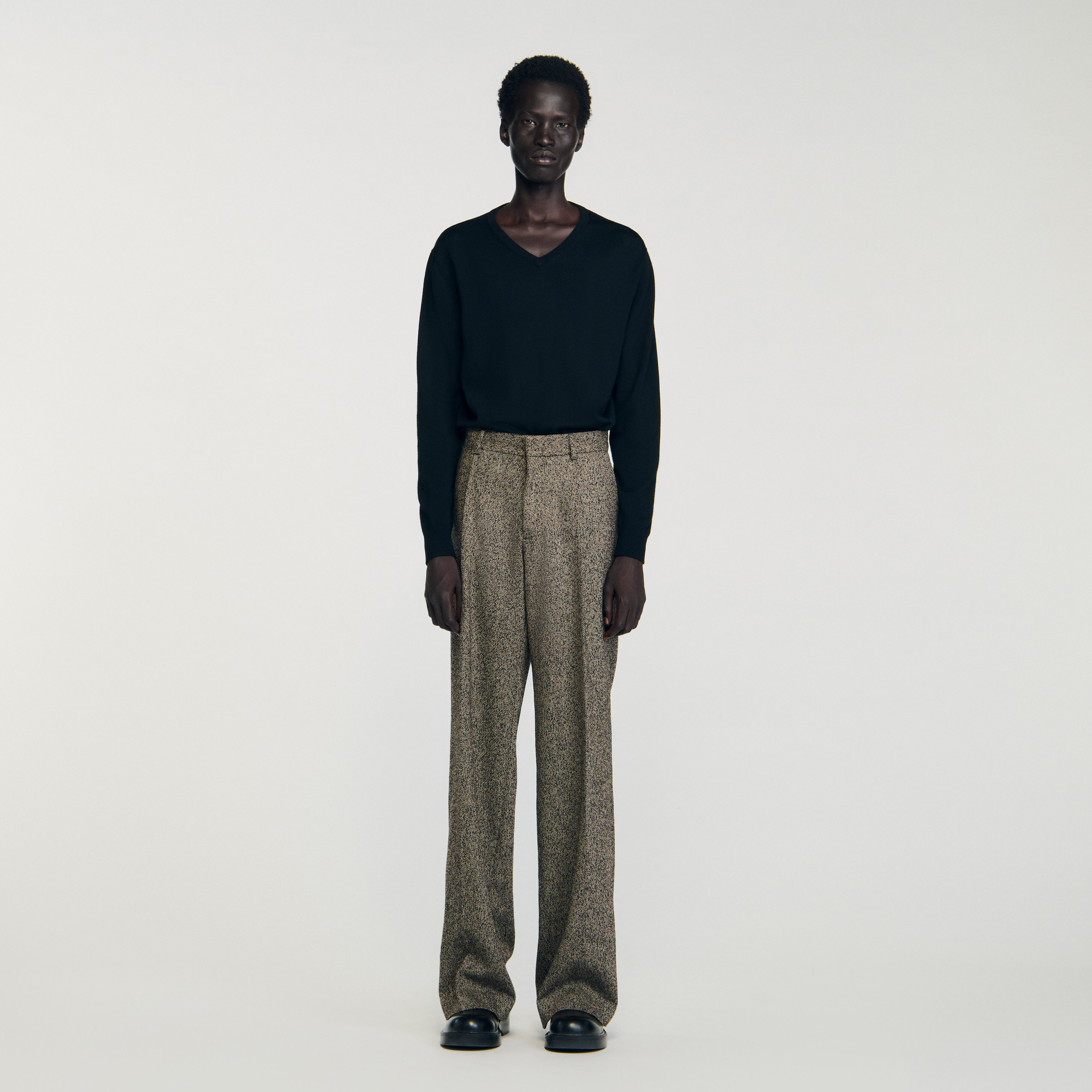 Pantalones de traje con corte ancho