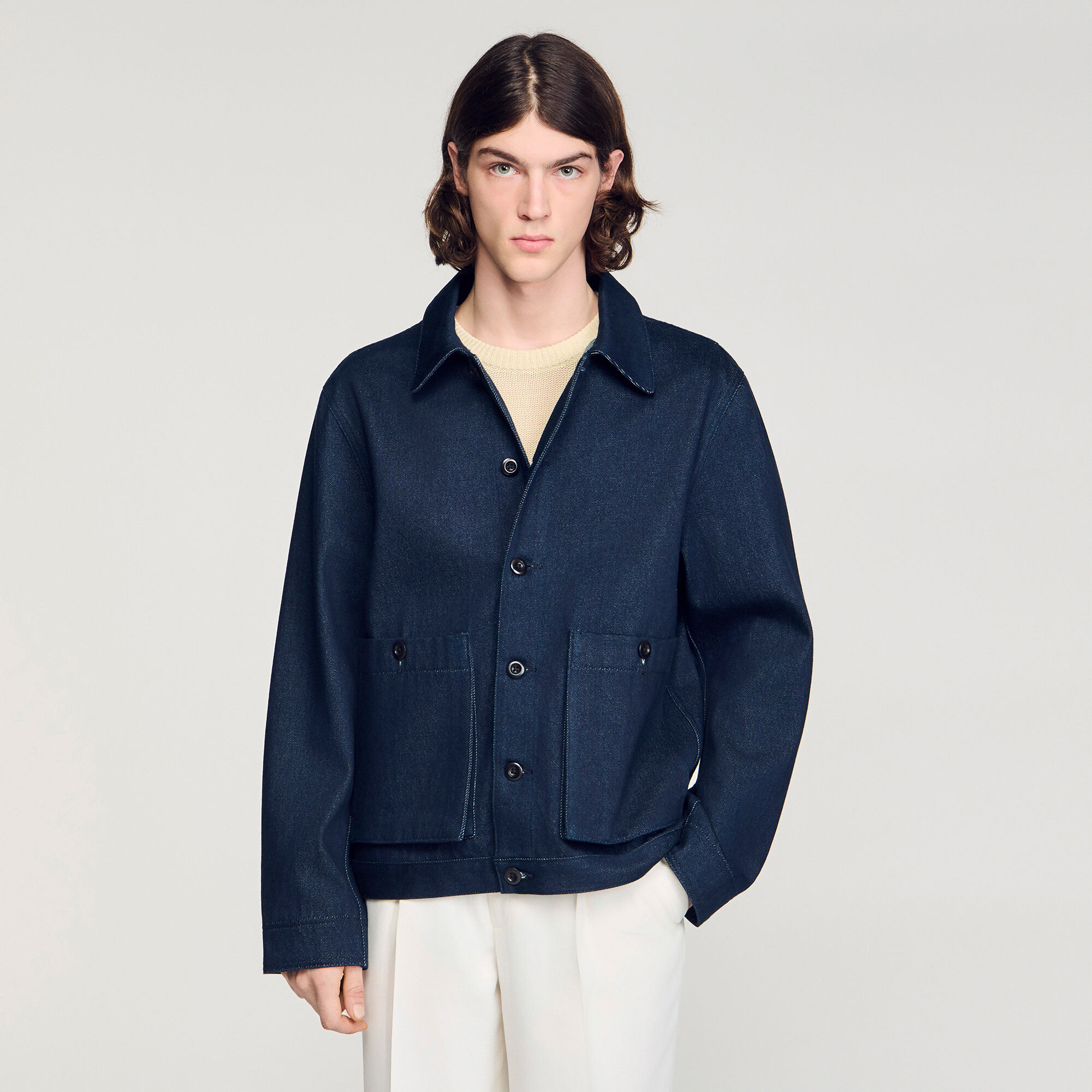 Chaqueta de trabajo de mezclilla