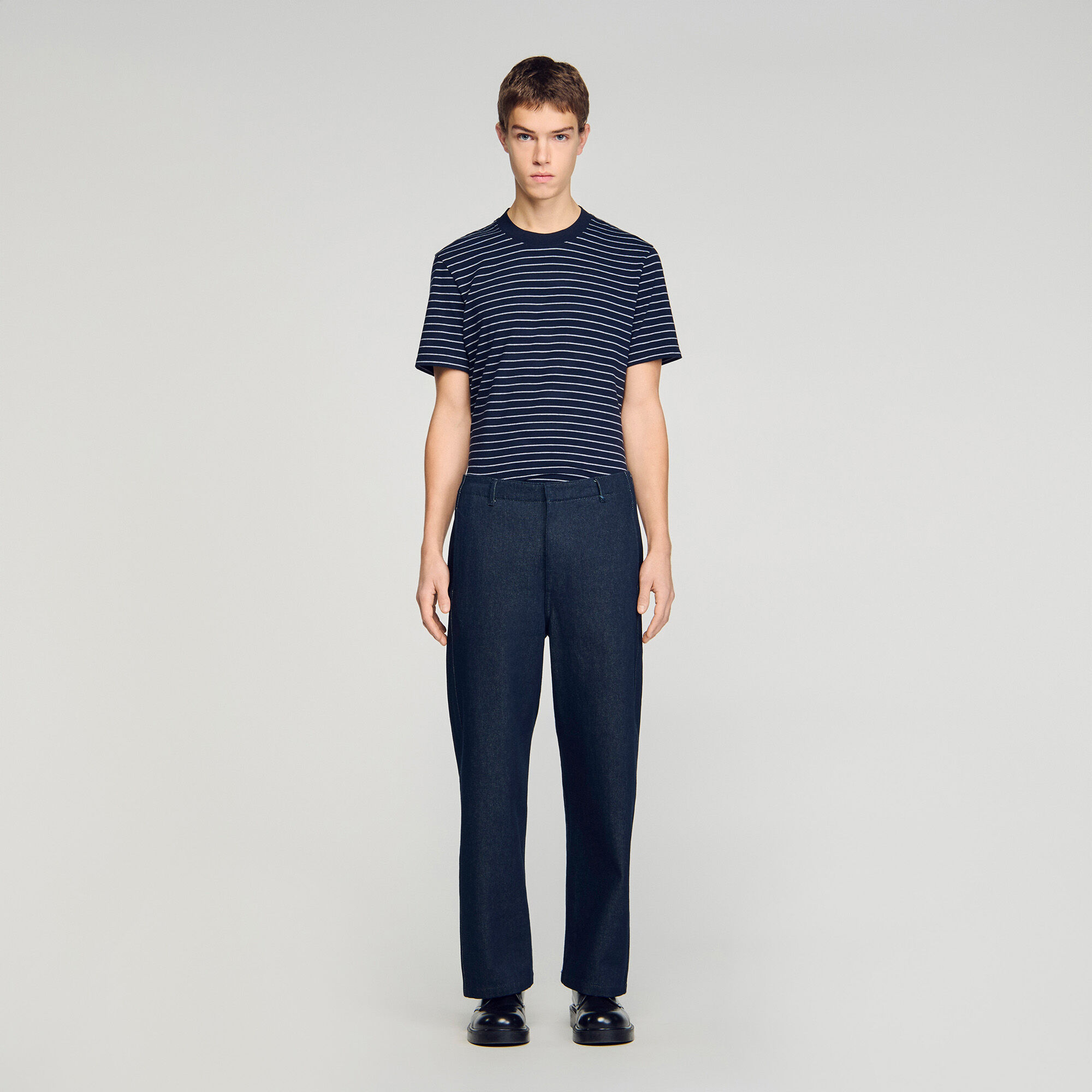 Pantalones vaqueros de barril crudo