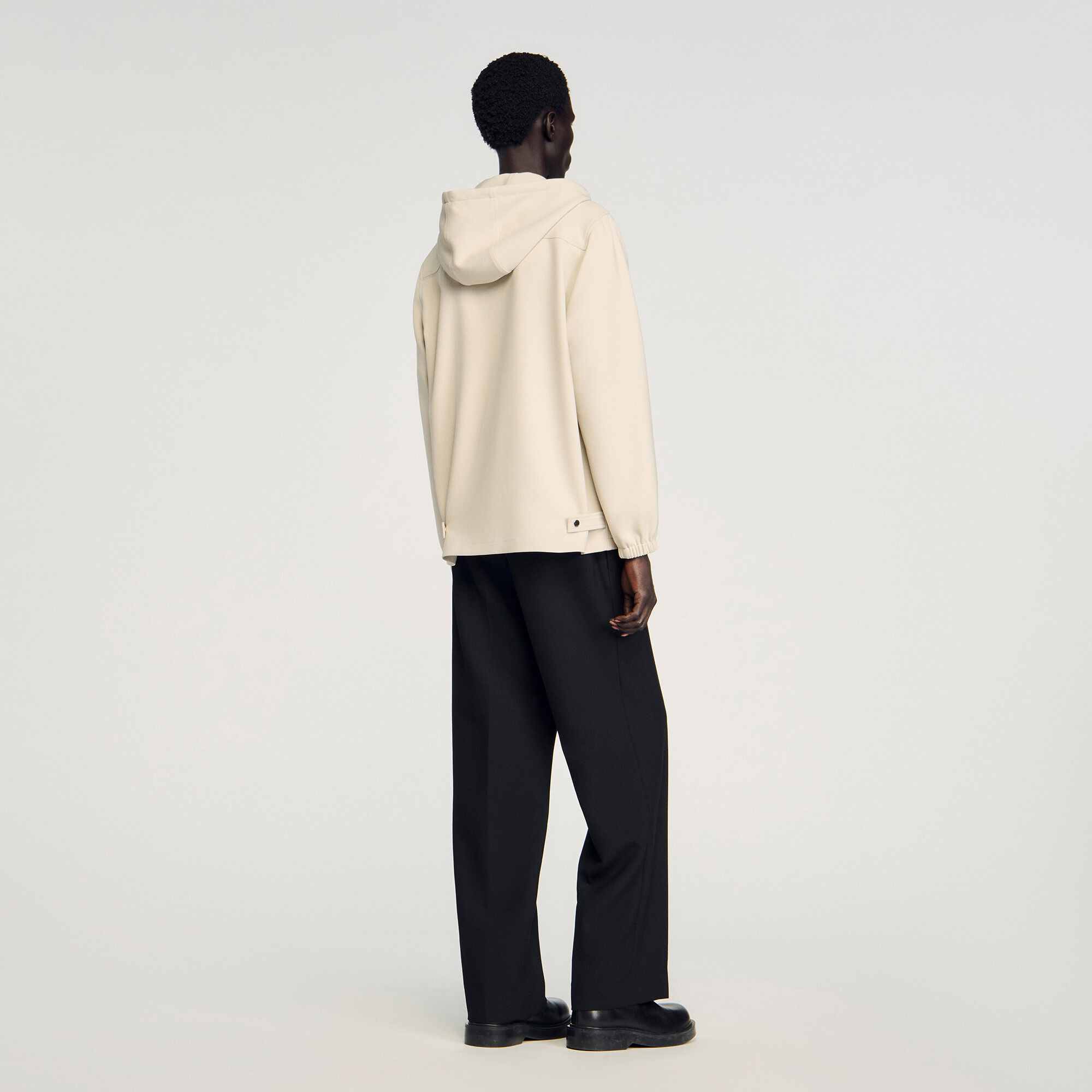 Chaqueta de camisa con capucha
