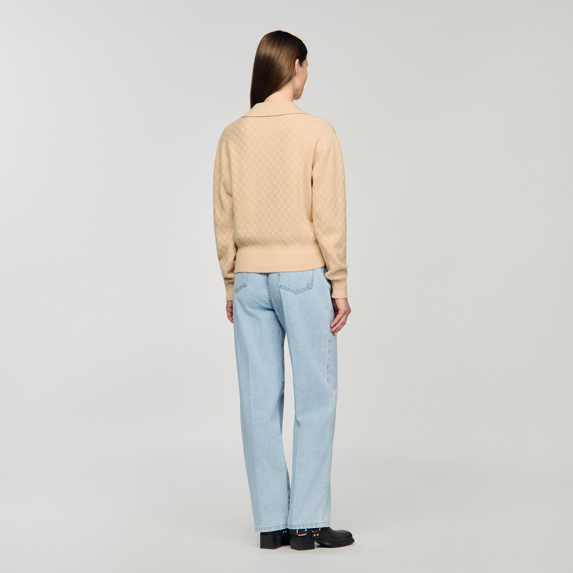 Sudadera con cuello polo