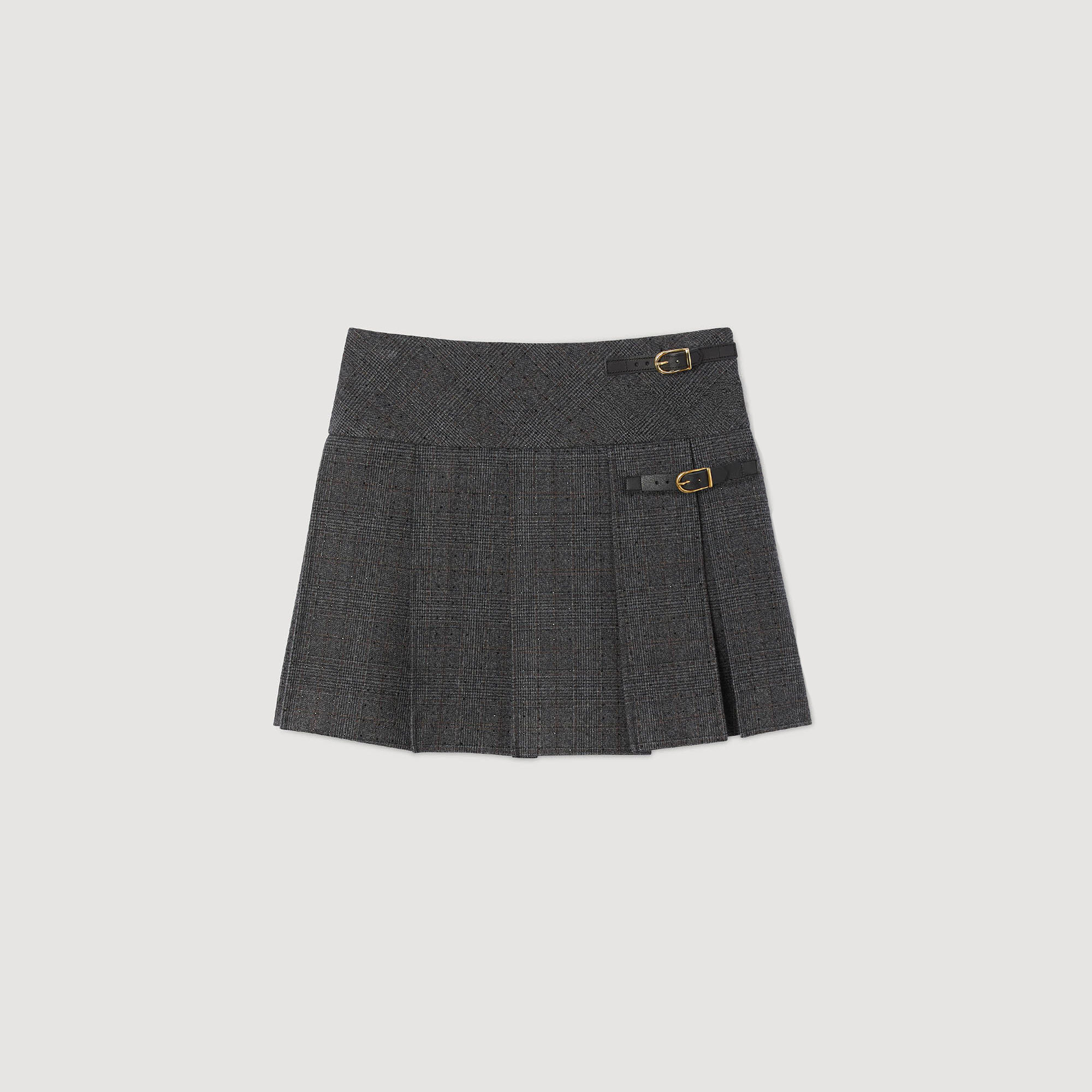 Mini falda de traje con lentejuelas