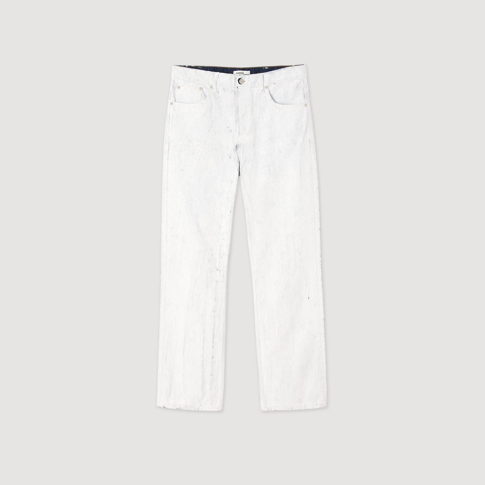 Pantalones vaqueros con efecto de grieta regular