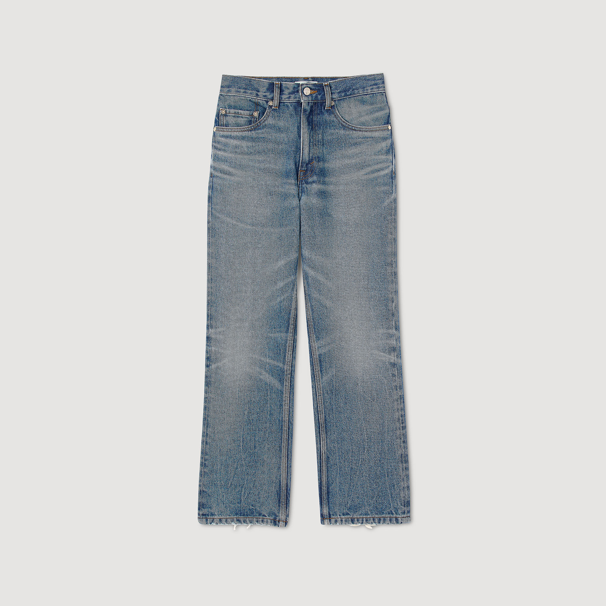 Pantalones vaqueros desgastados