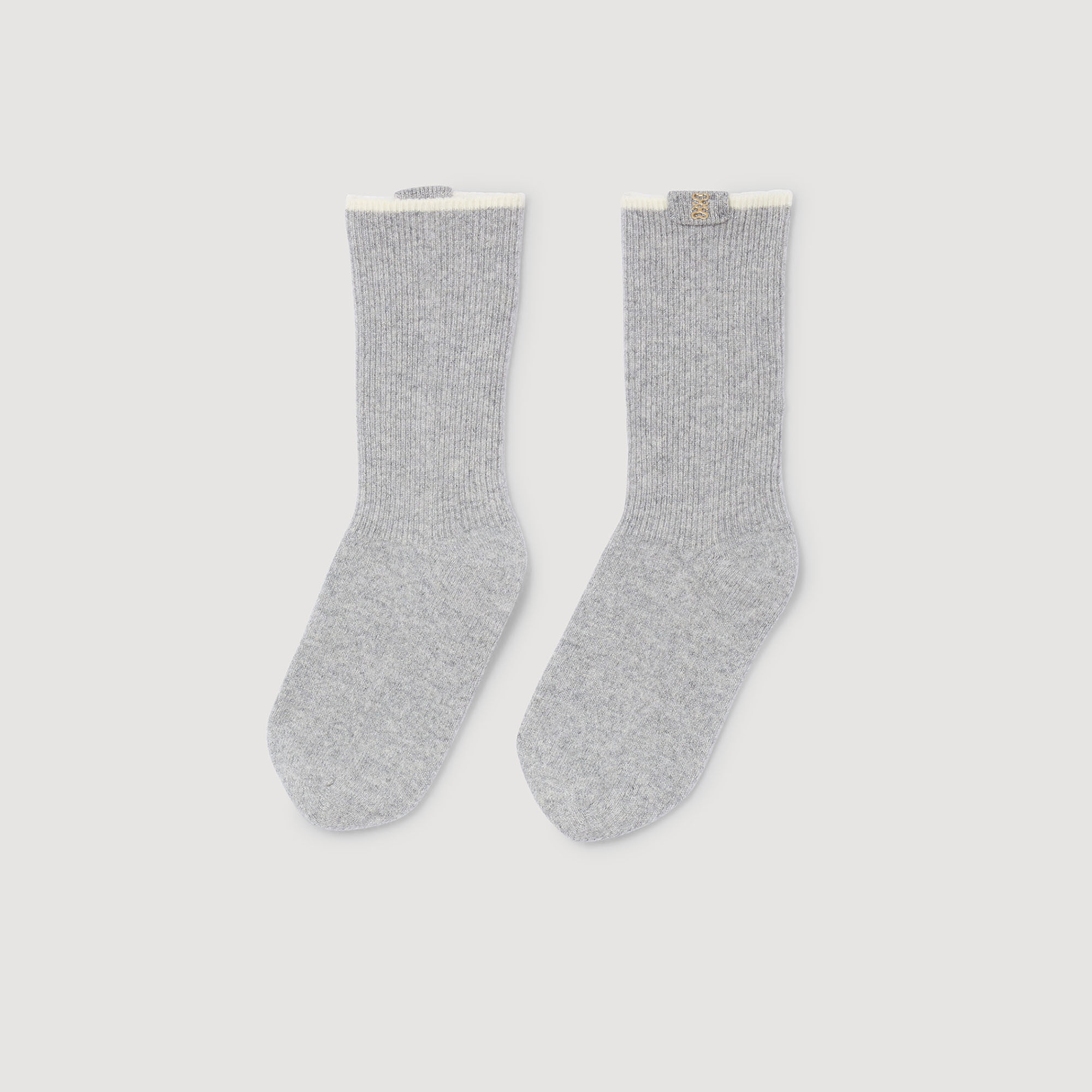 Calcetines de tobillo de dos tonos