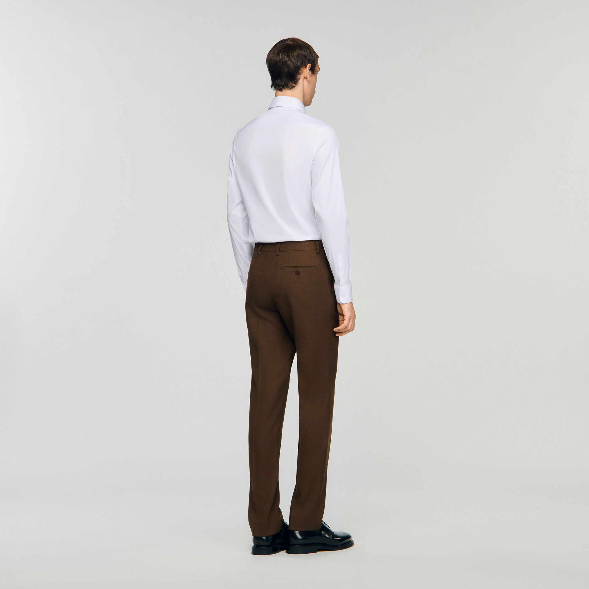 Pantalones de traje de lana