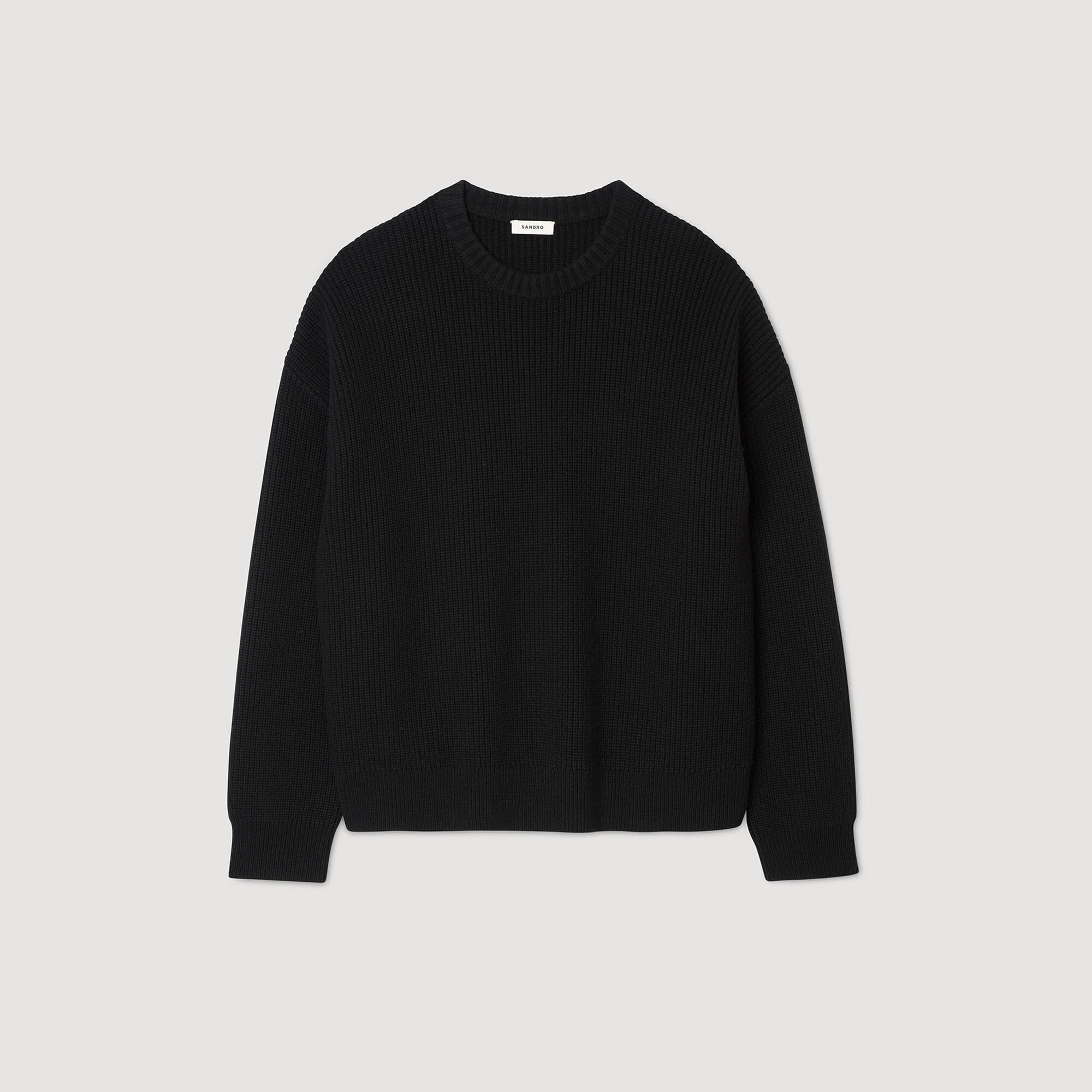 Sweater de punto ribete