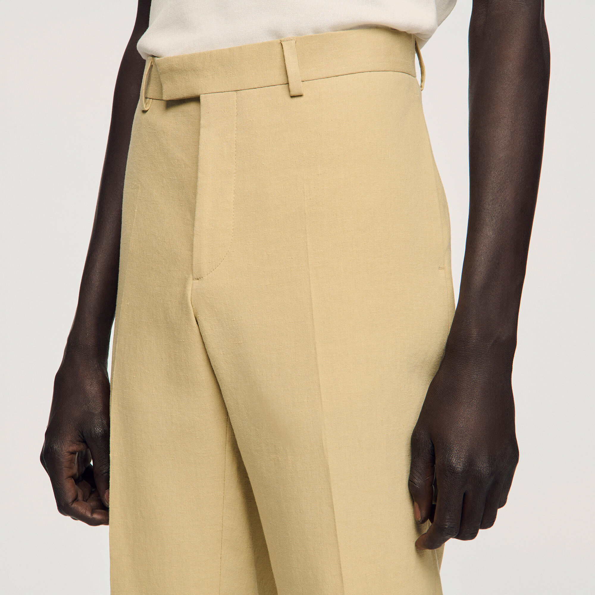 Pantalones de traje de lana