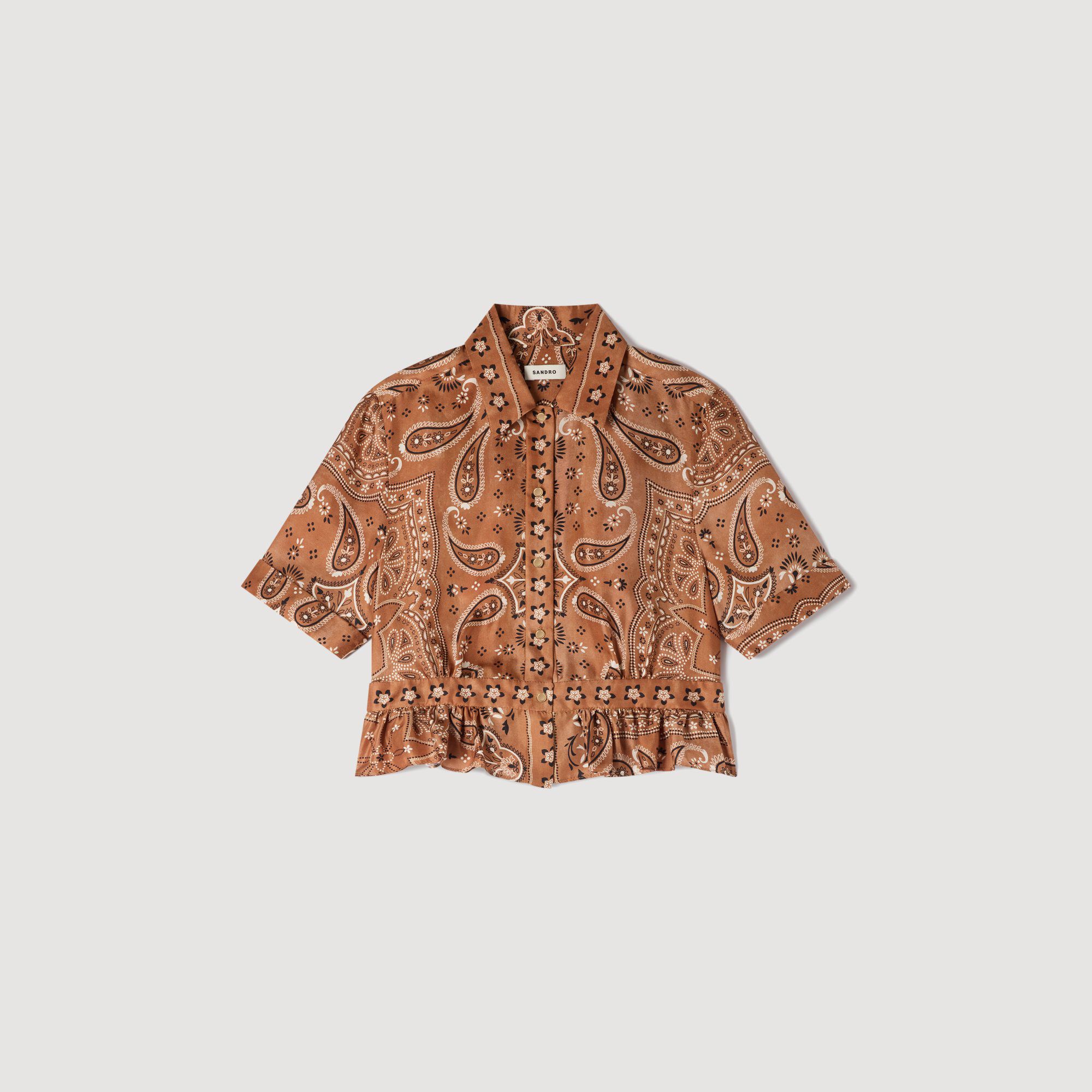 Camiseta corta estampada bandana