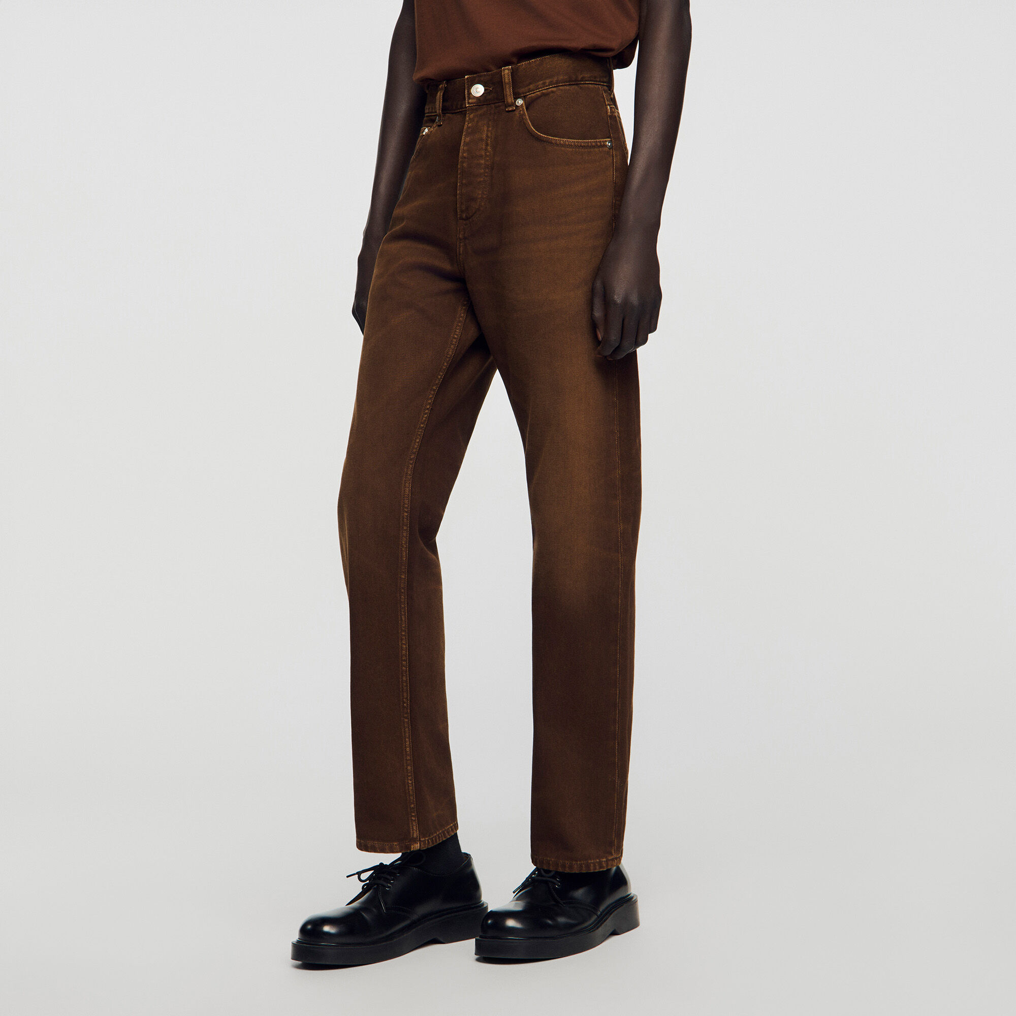 Pantalones vaqueros con efecto lavado regular