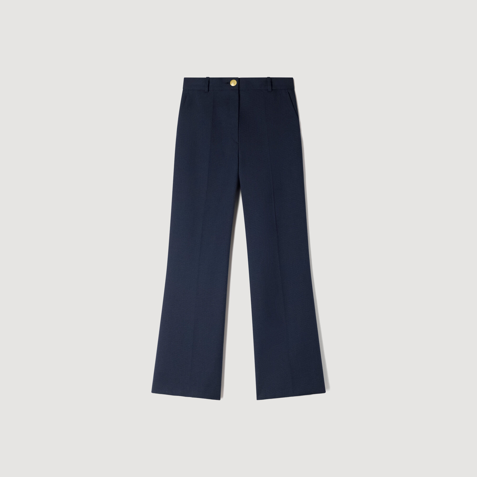 Pantalones de lana con corte amplio