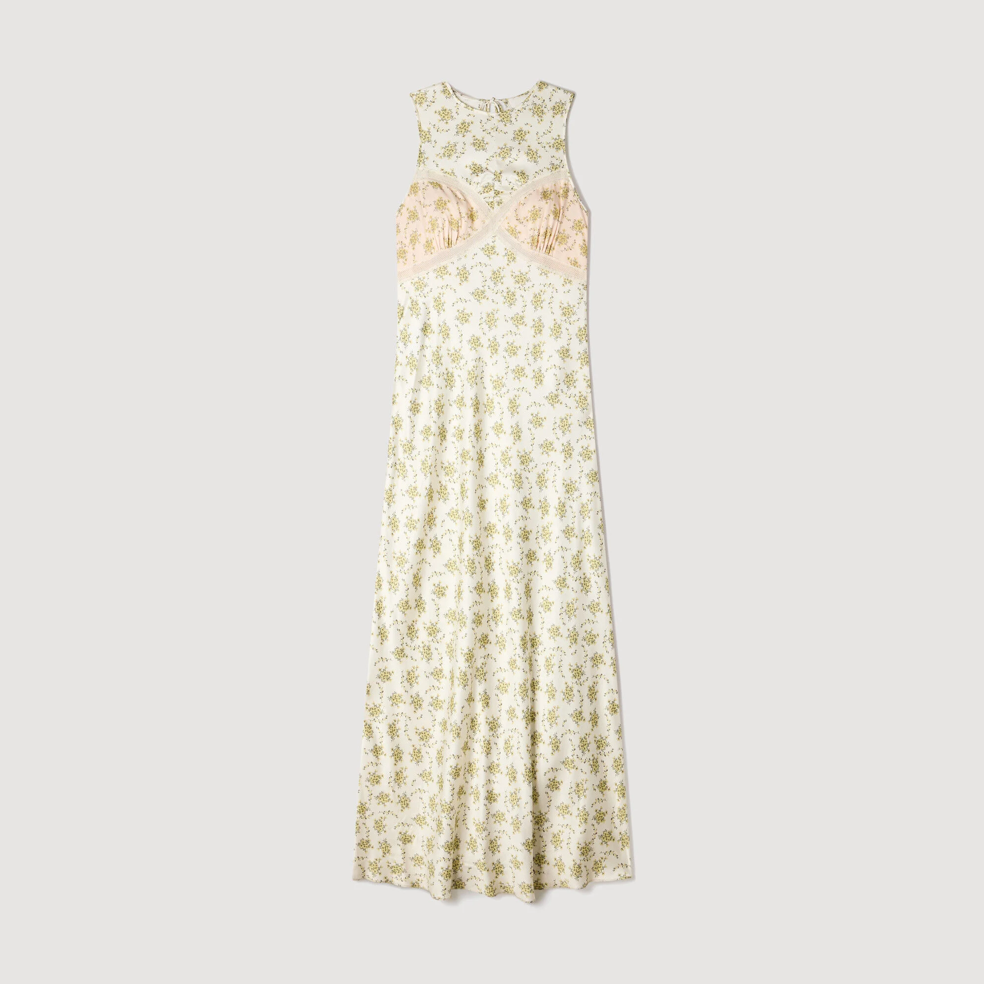 Vestido largo estampado floral