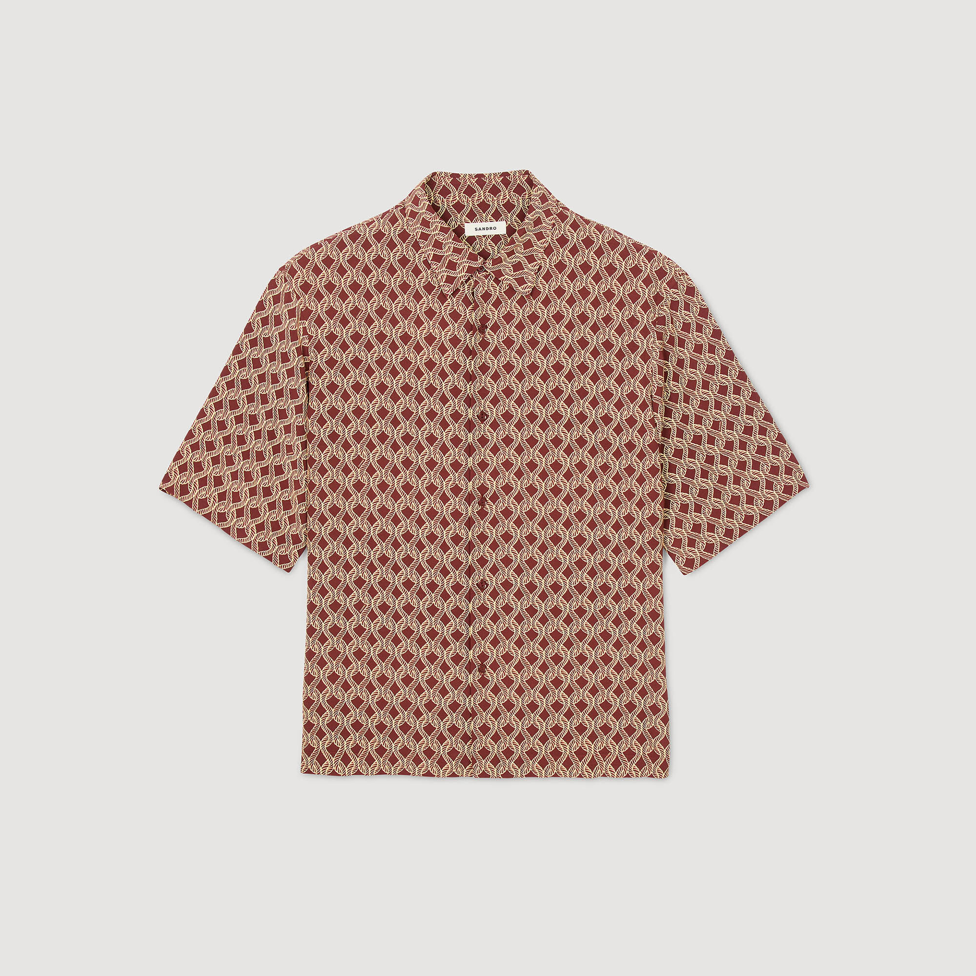 Camisa con estampado de cuerda