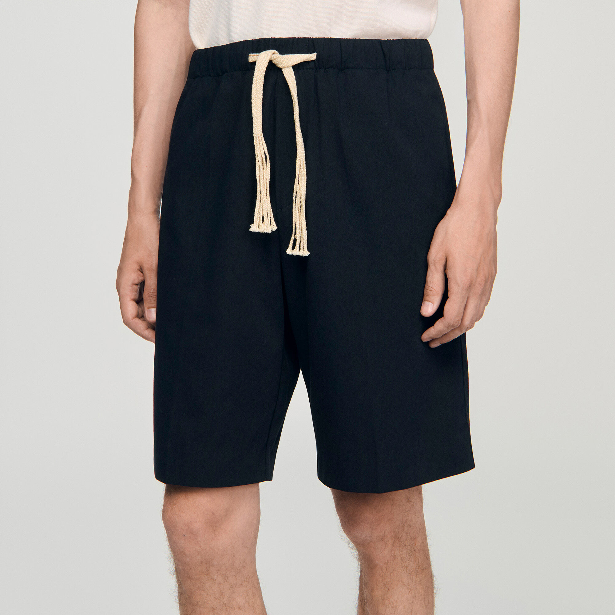Pantalones cortos de algodón con cintura elástica