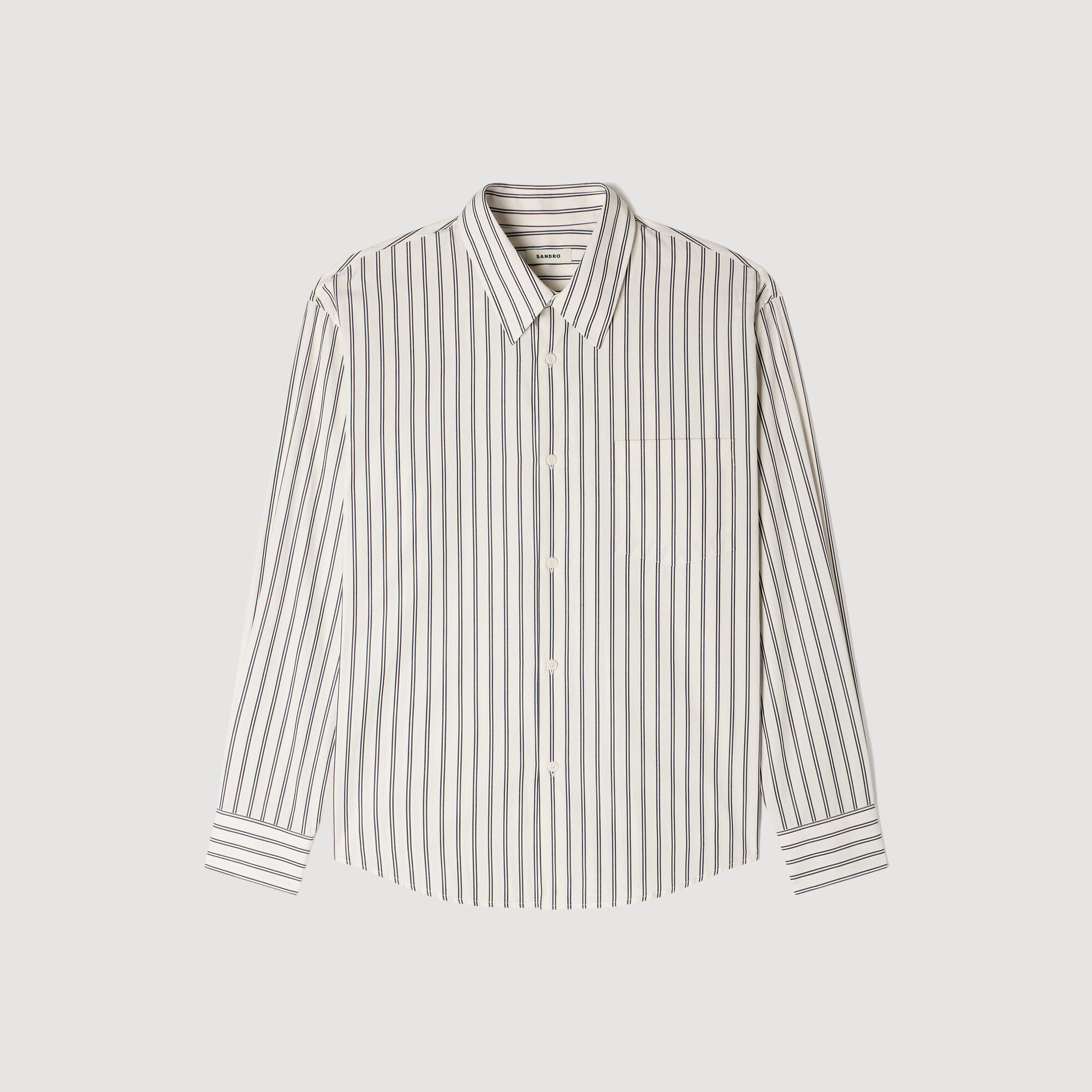 Camisa de algodón con rayas