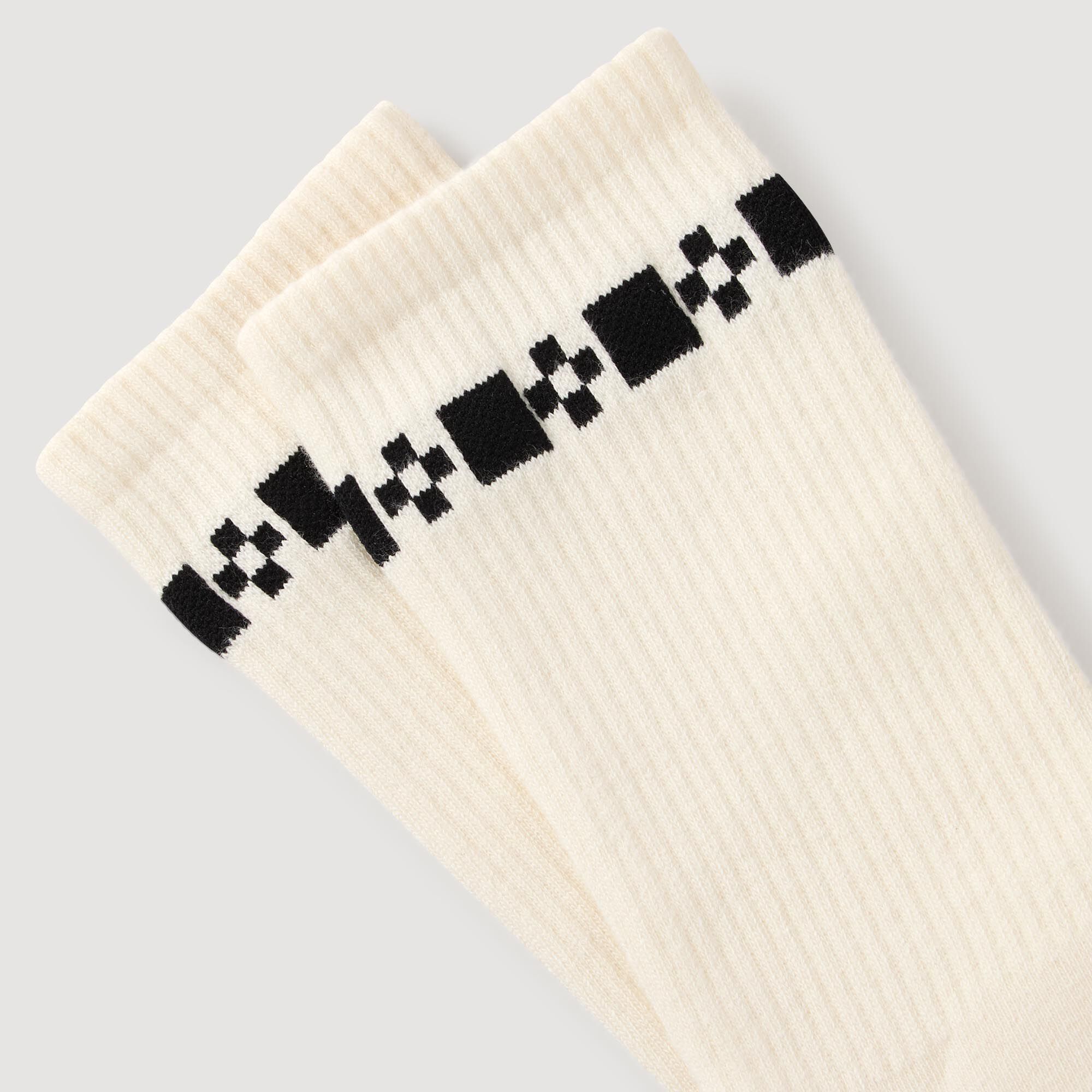 Calcetines con bordado de cruz signature